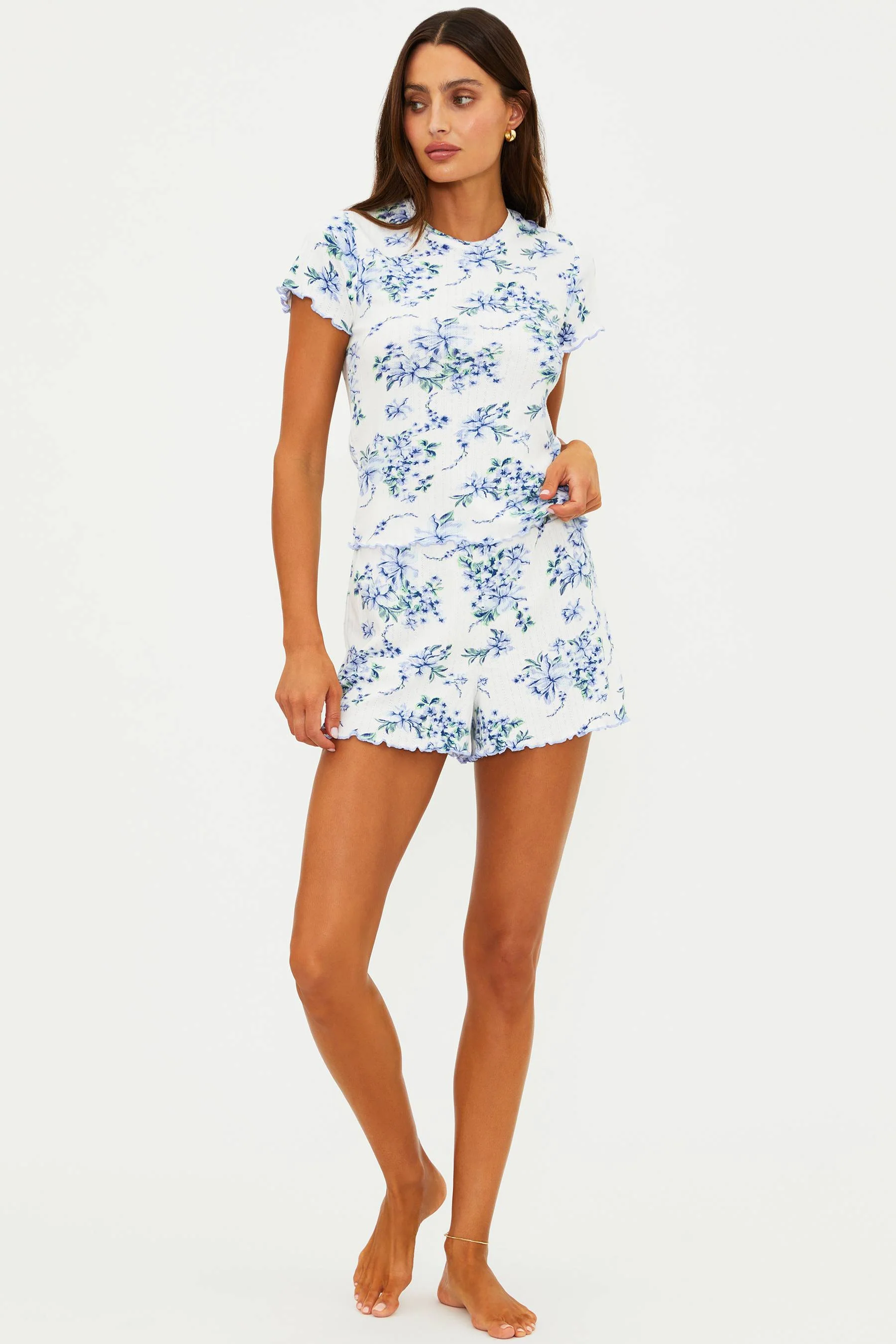Bay Short Sleep Set Blushing Blooms - Image 11