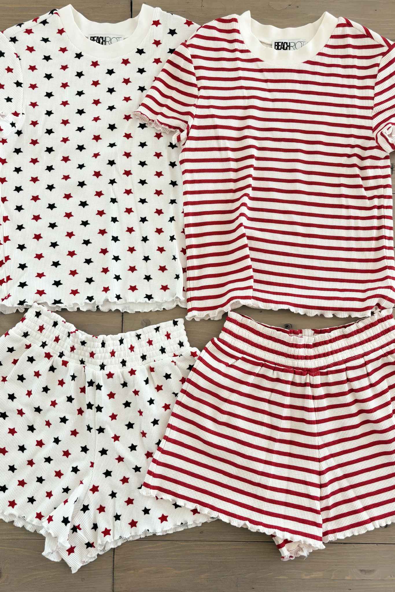 Bay Sleep Set Americana Star Waffle - Image 10