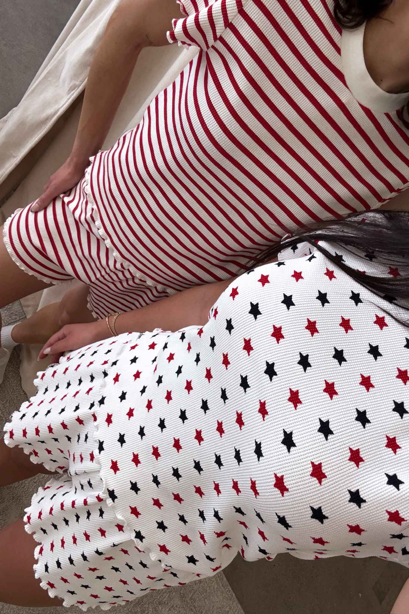 Bay Sleep Set Americana Star Waffle - Image 3