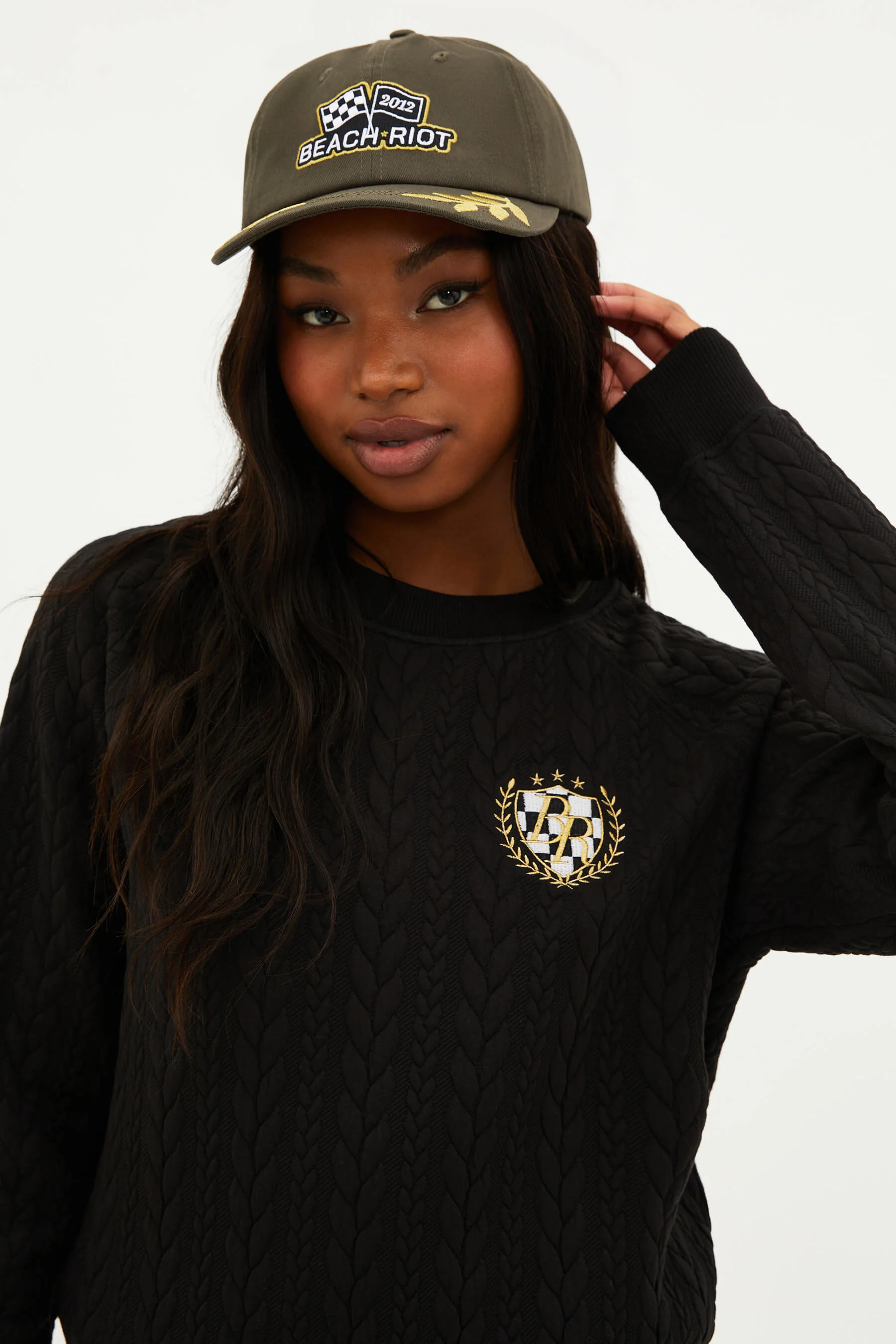 Beach Riot Dad Hat Olive - Image 3
