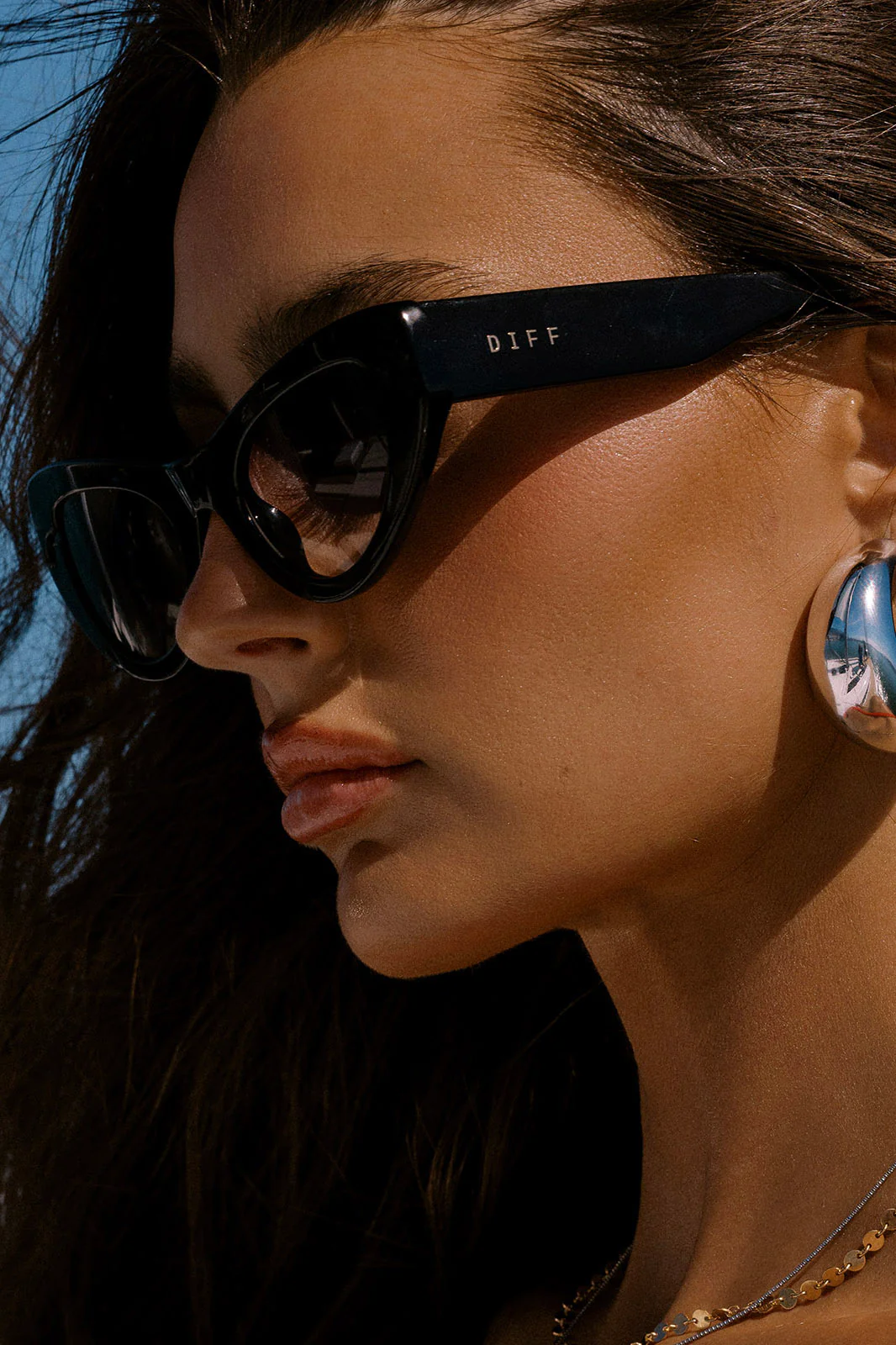 Beach Riot X DIFF Mesa Sunglasses Black - Image 6