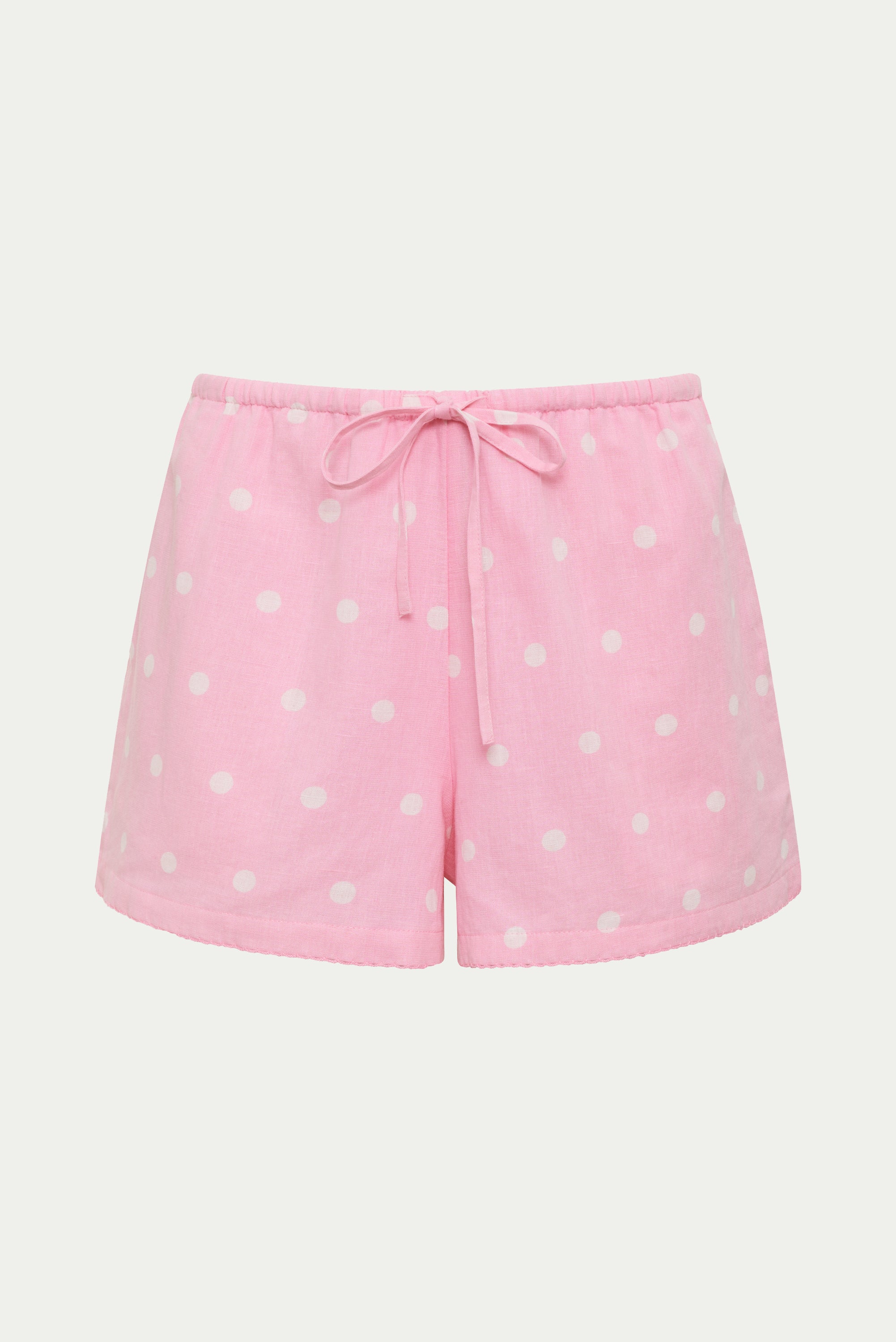 Birkley Short Pink & White Polka Dots - Image 9