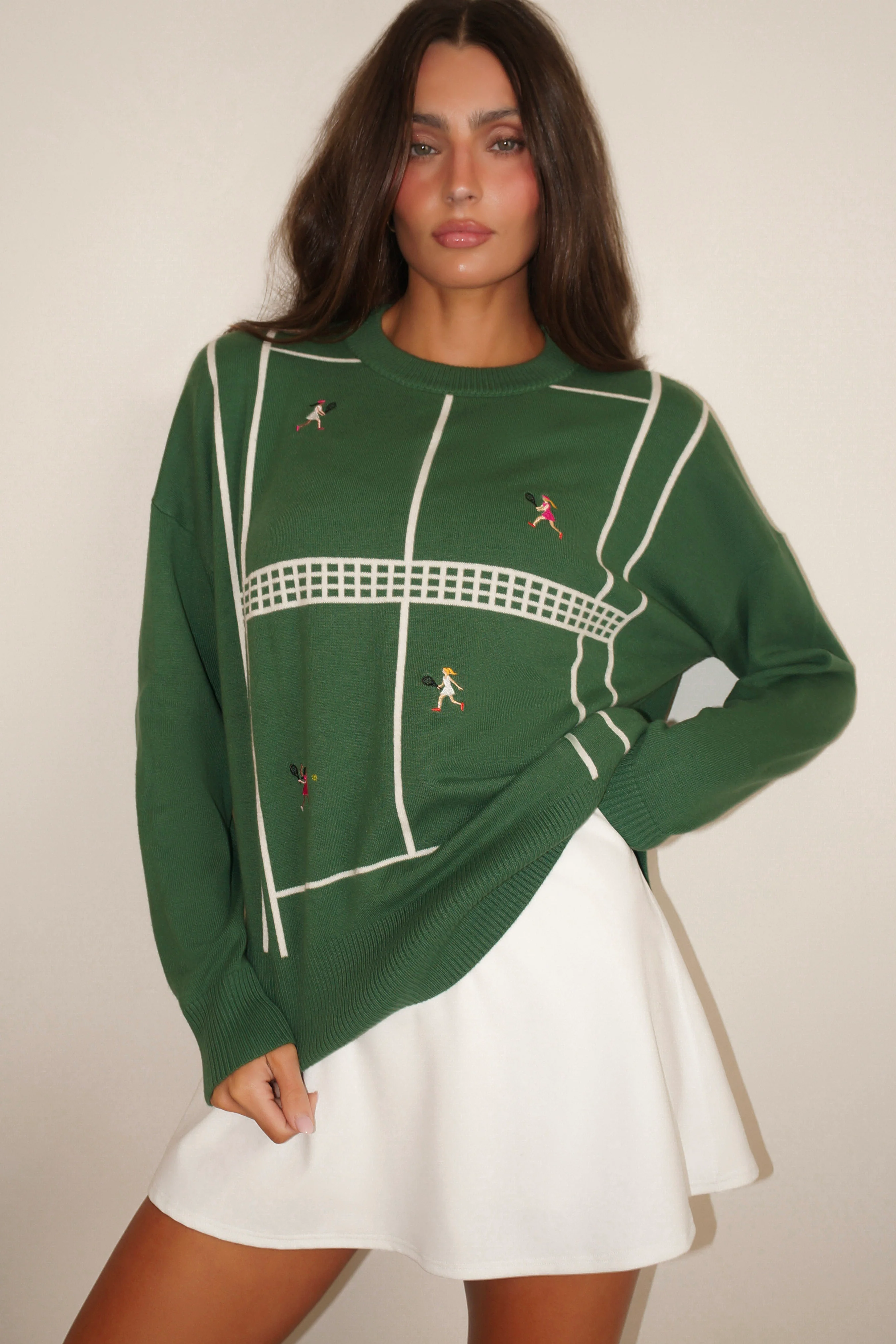 Callie Sweater Rally Green Tennis - Image 3