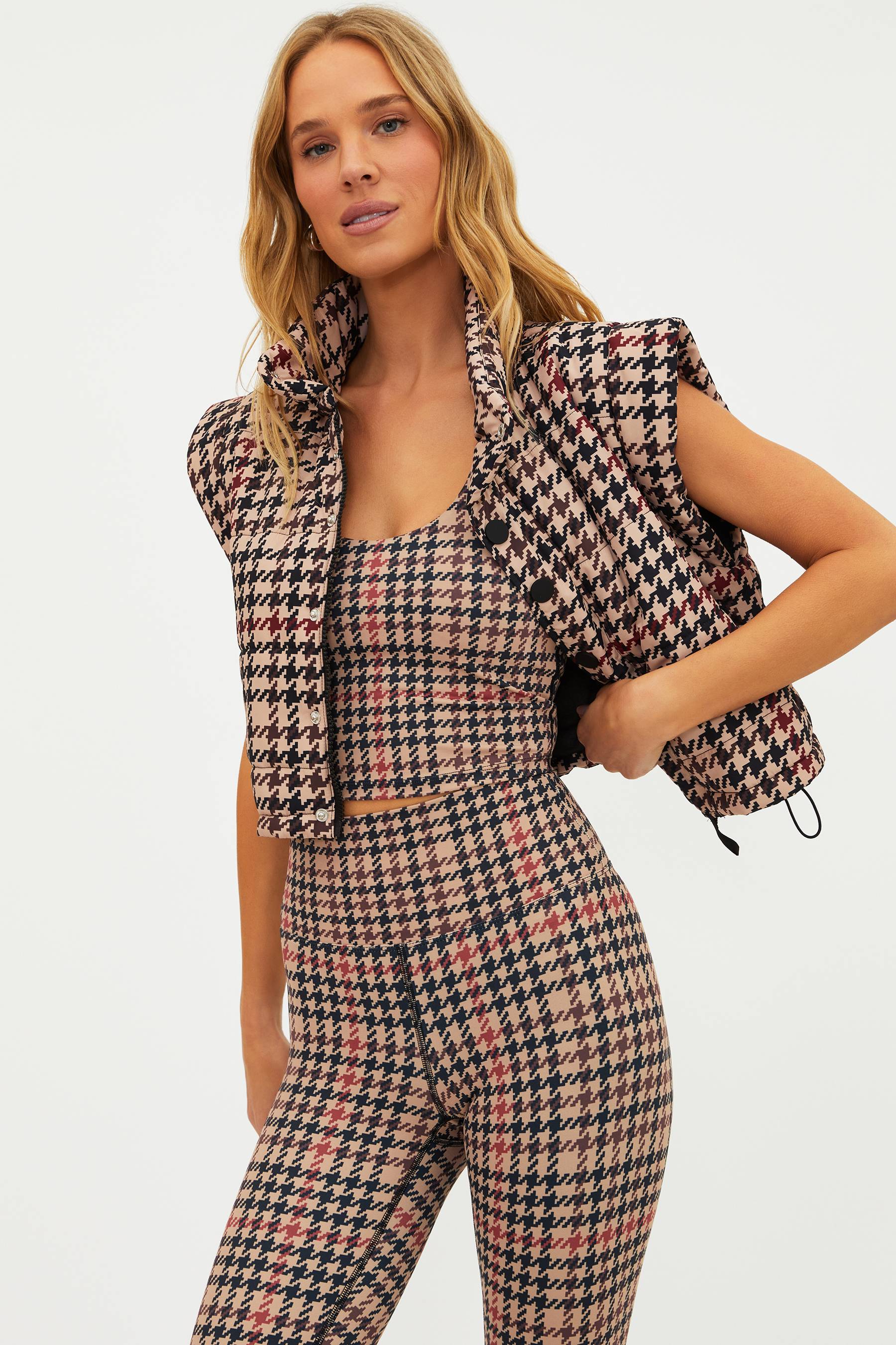 Canyon Puffer Vest Midnight Houndstooth - Image 5