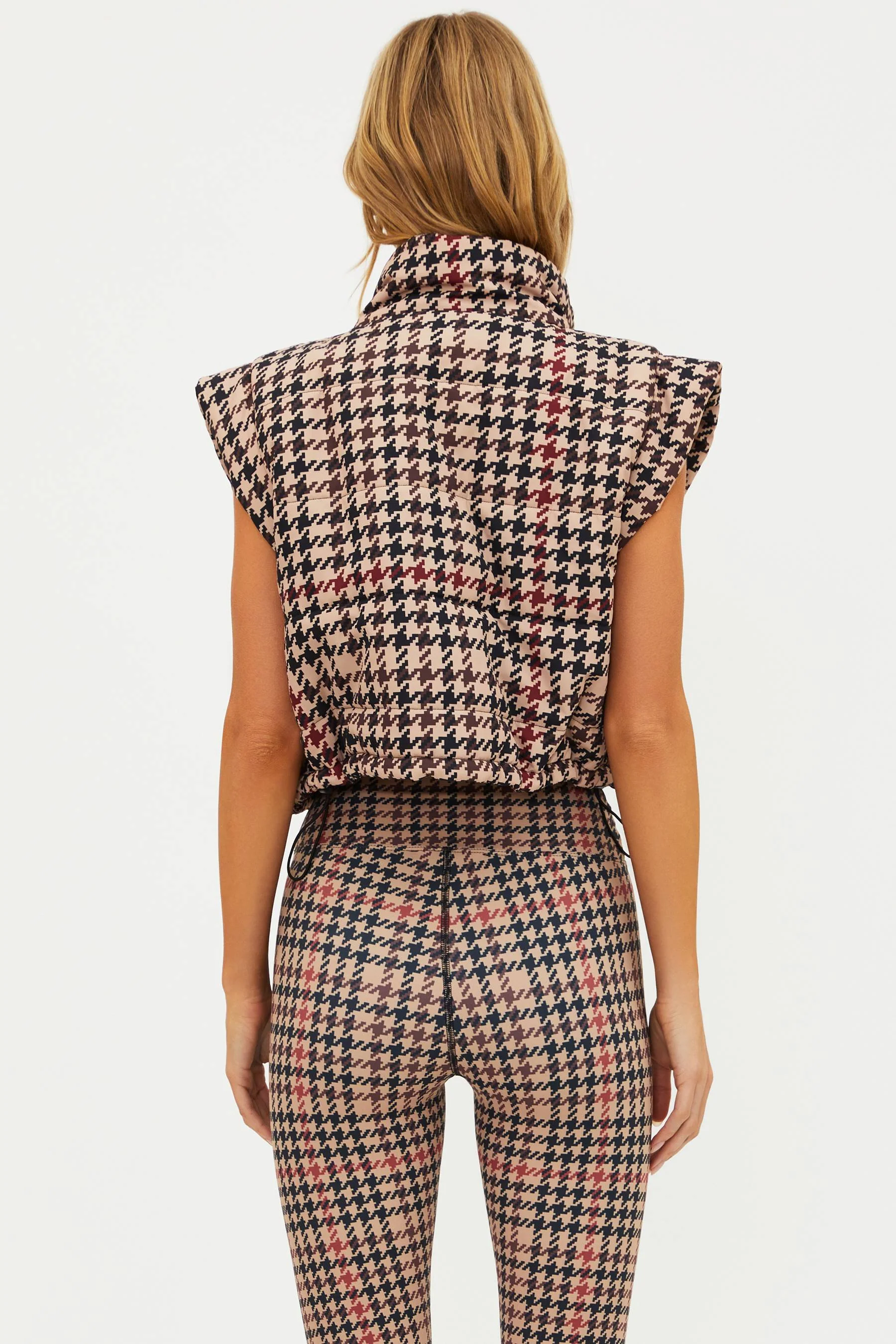 Canyon Puffer Vest Midnight Houndstooth - Image 9