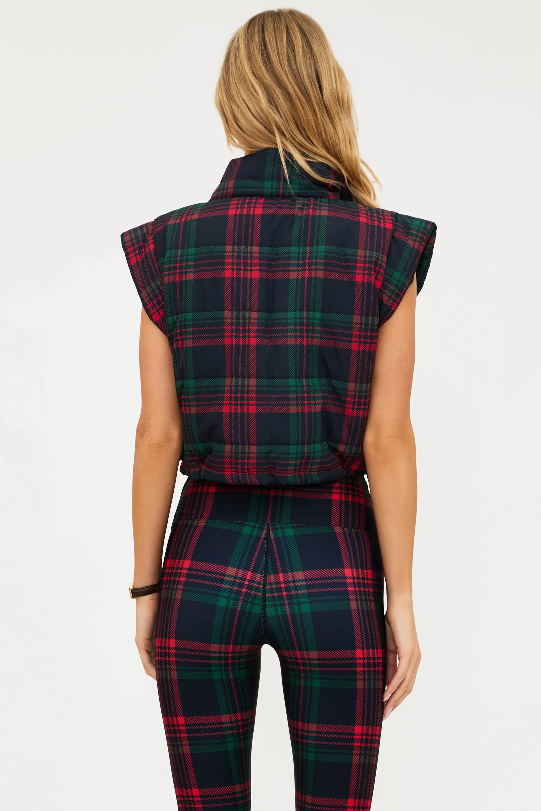 Canyon Puffer Vest Ribbon Plaid - Image 8