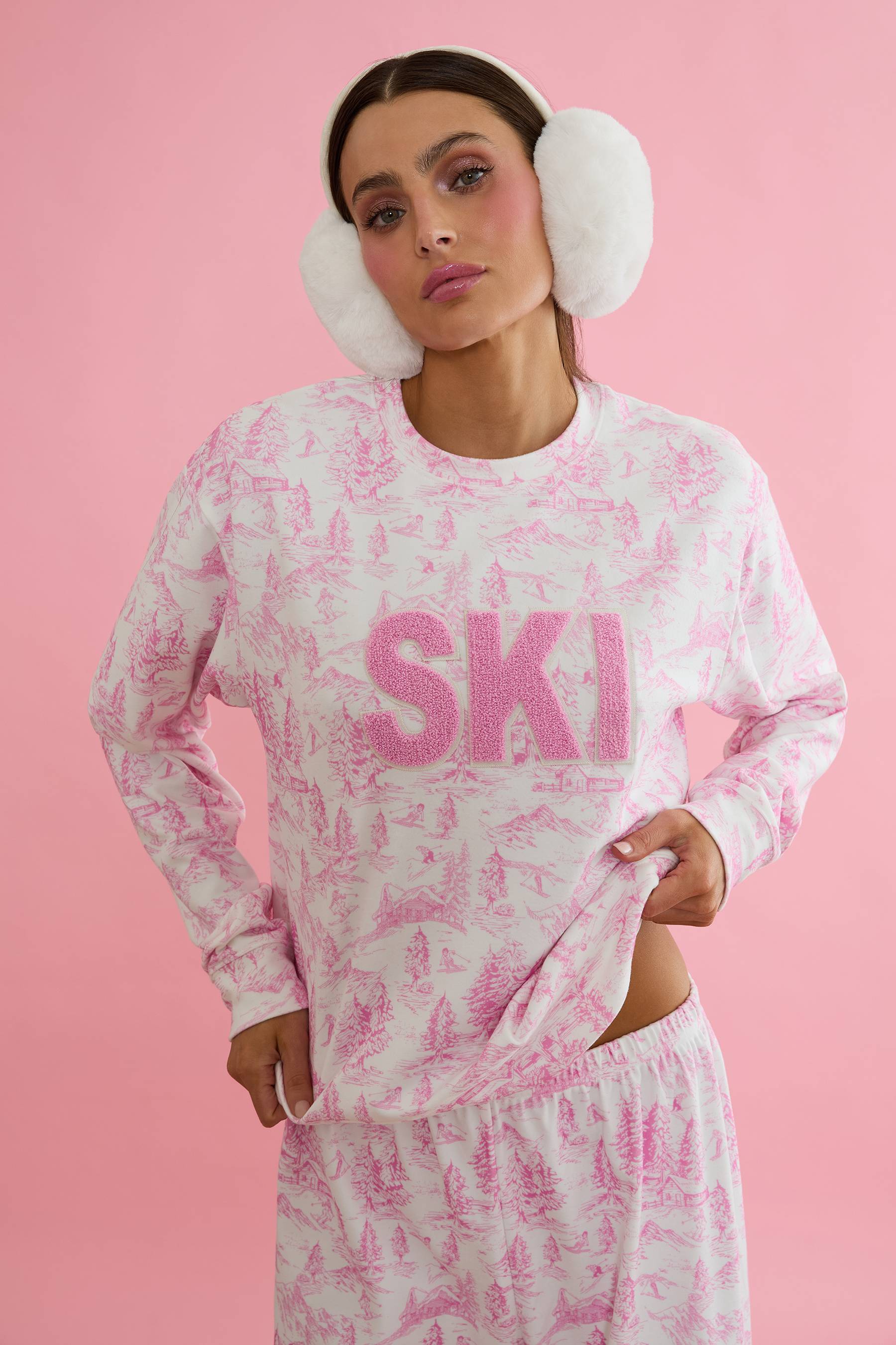 Cassia Top Powder Pink Toile - Image 3
