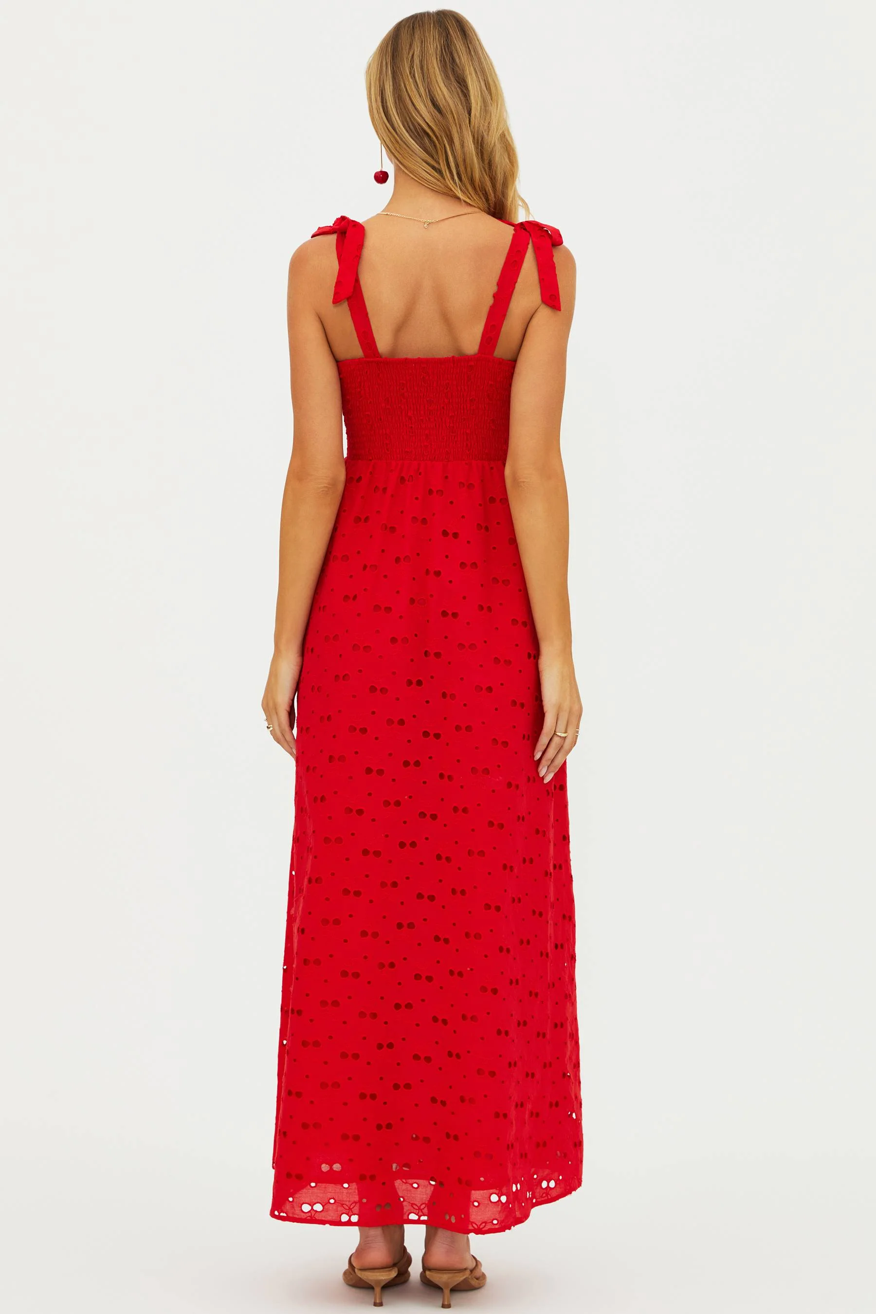 Charlotte Dress Cherry Eyelet - Image 7