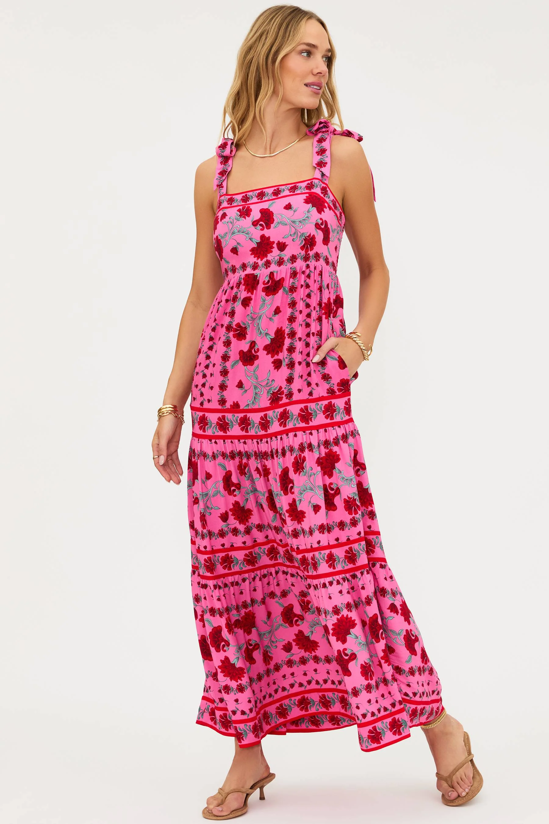 Charlotte Dress Redwood Floral - Image 5