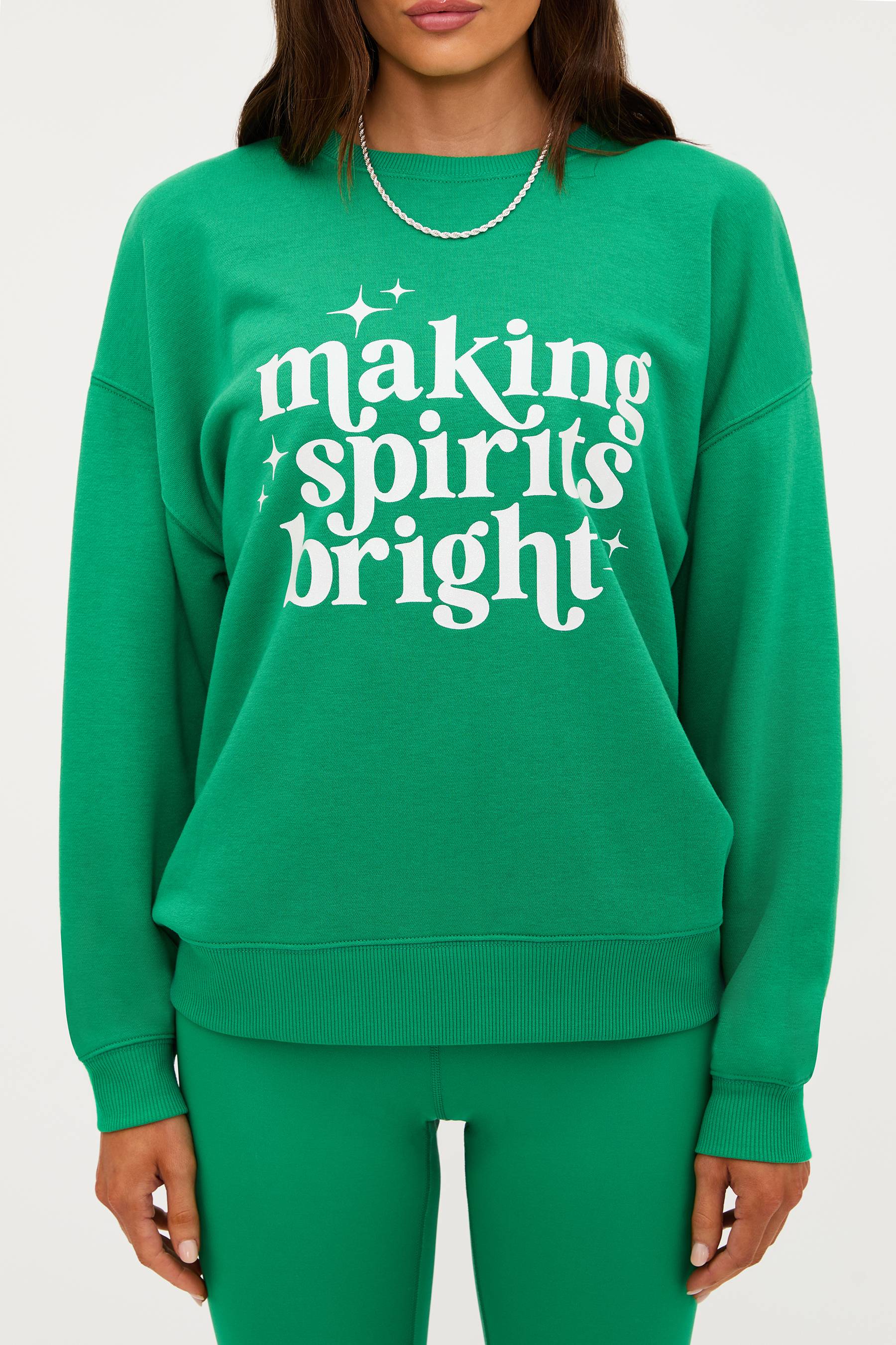 Devyn Oversized Sweatshirt Frosted Fir - Image 5