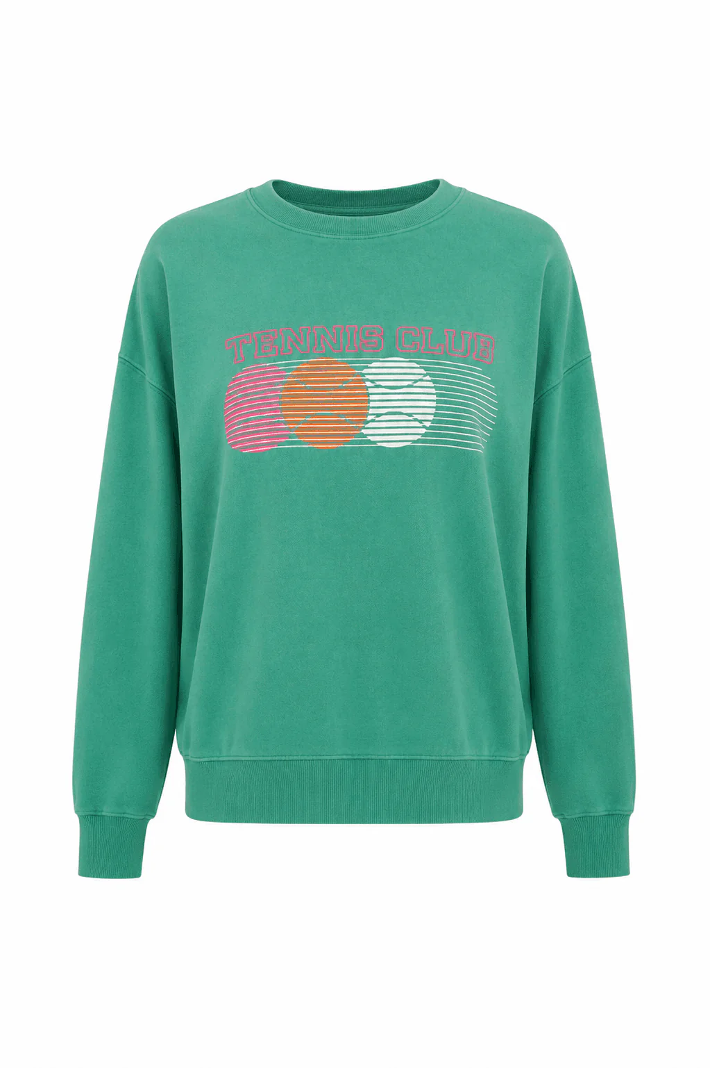 Devyn Oversized Sweatshirt Rally Green Colorblock - Image 11