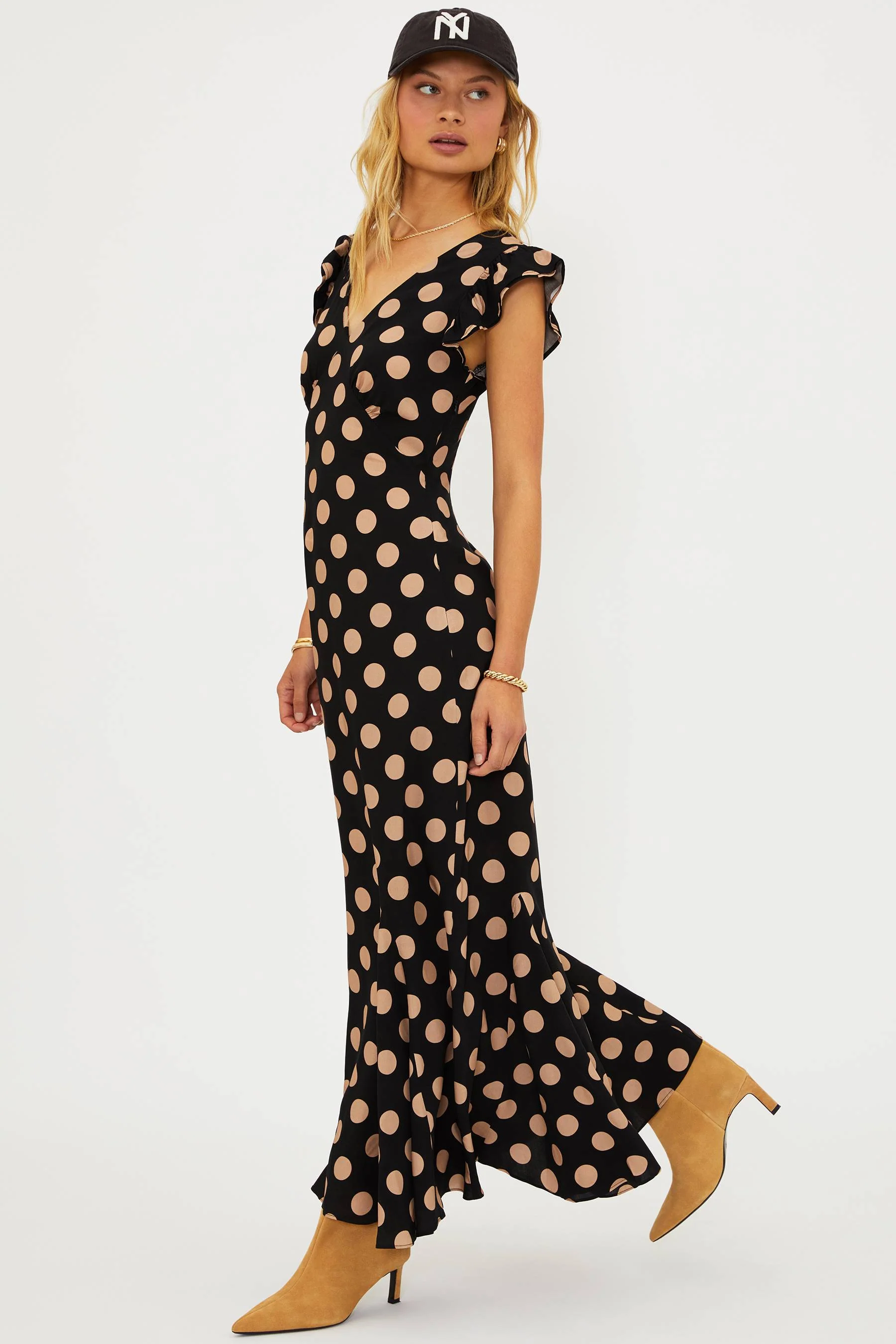 Elodie Dress Midnight Polka Dot - Image 10