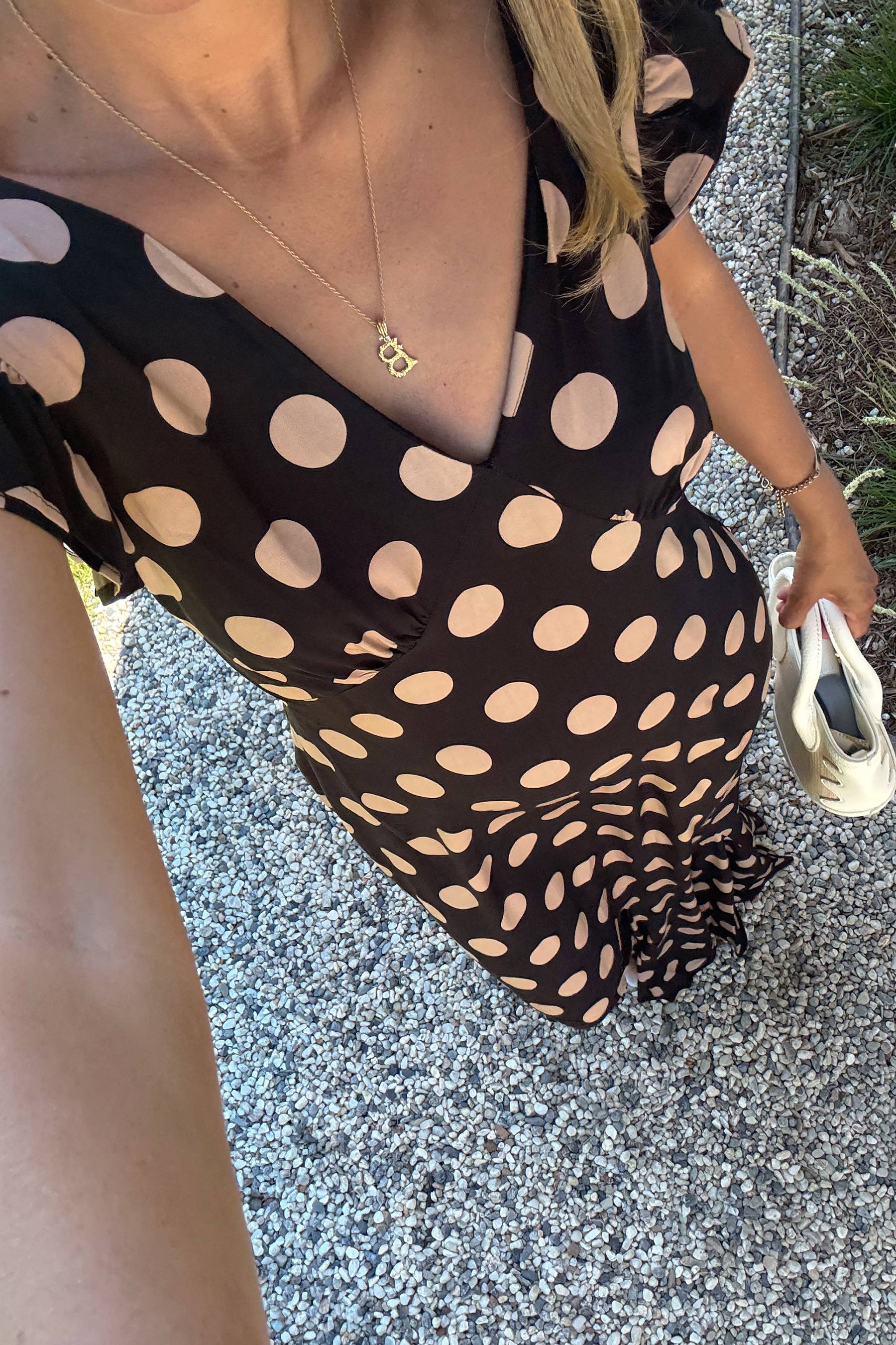 Elodie Dress Midnight Polka Dot - Image 13