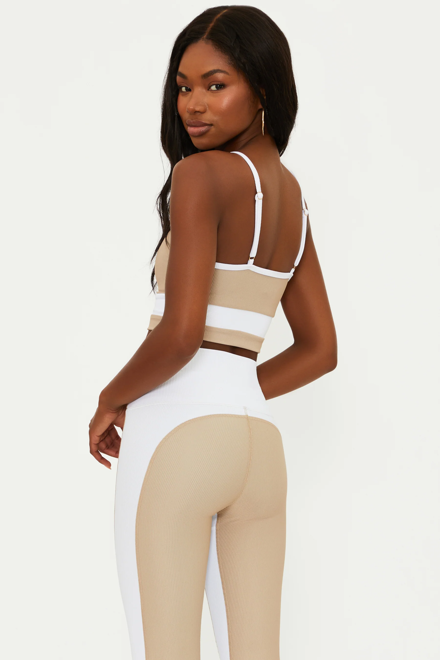 Eva Top Tan White Colorblock - Image 3