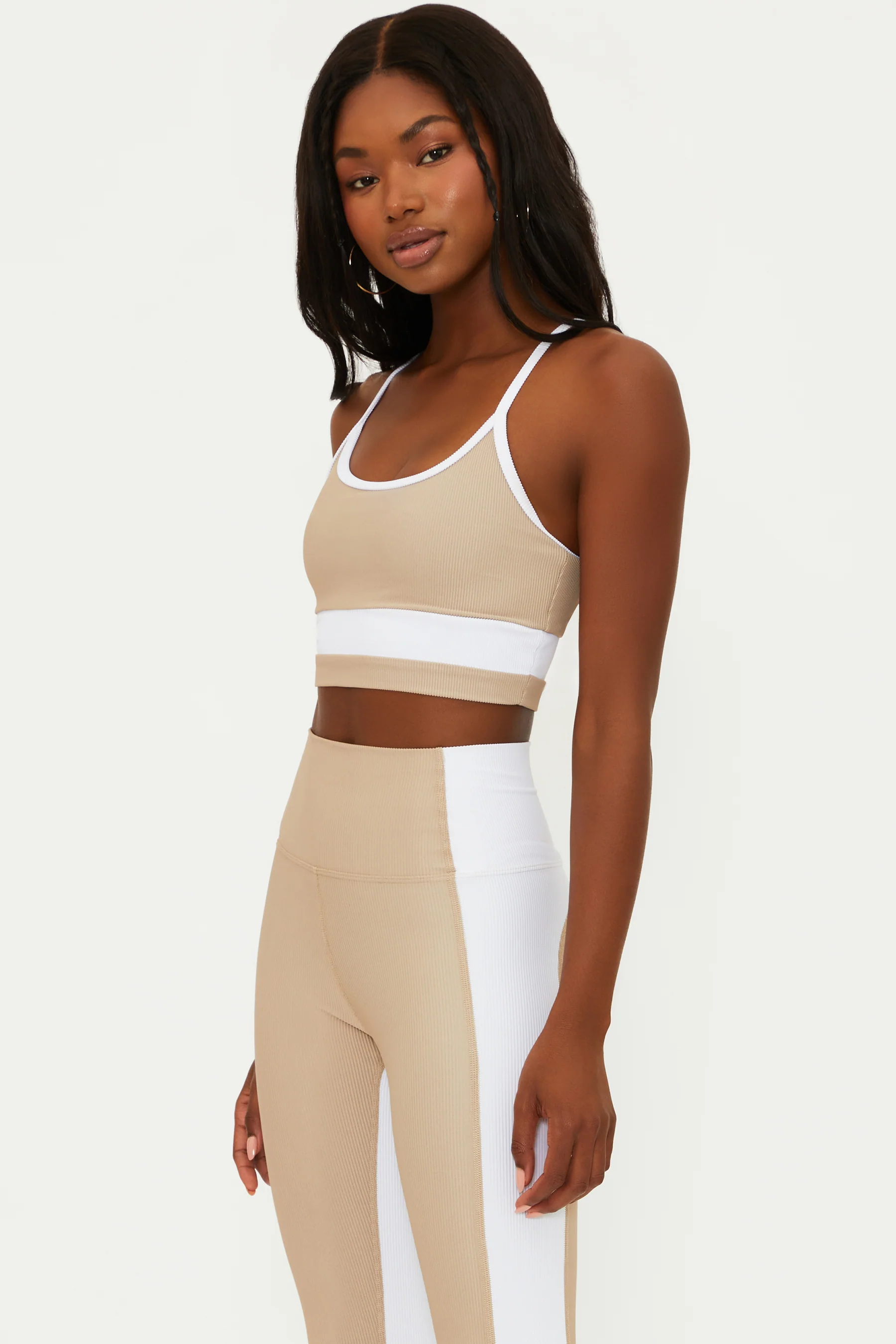 Eva Top Tan White Colorblock - Image 4