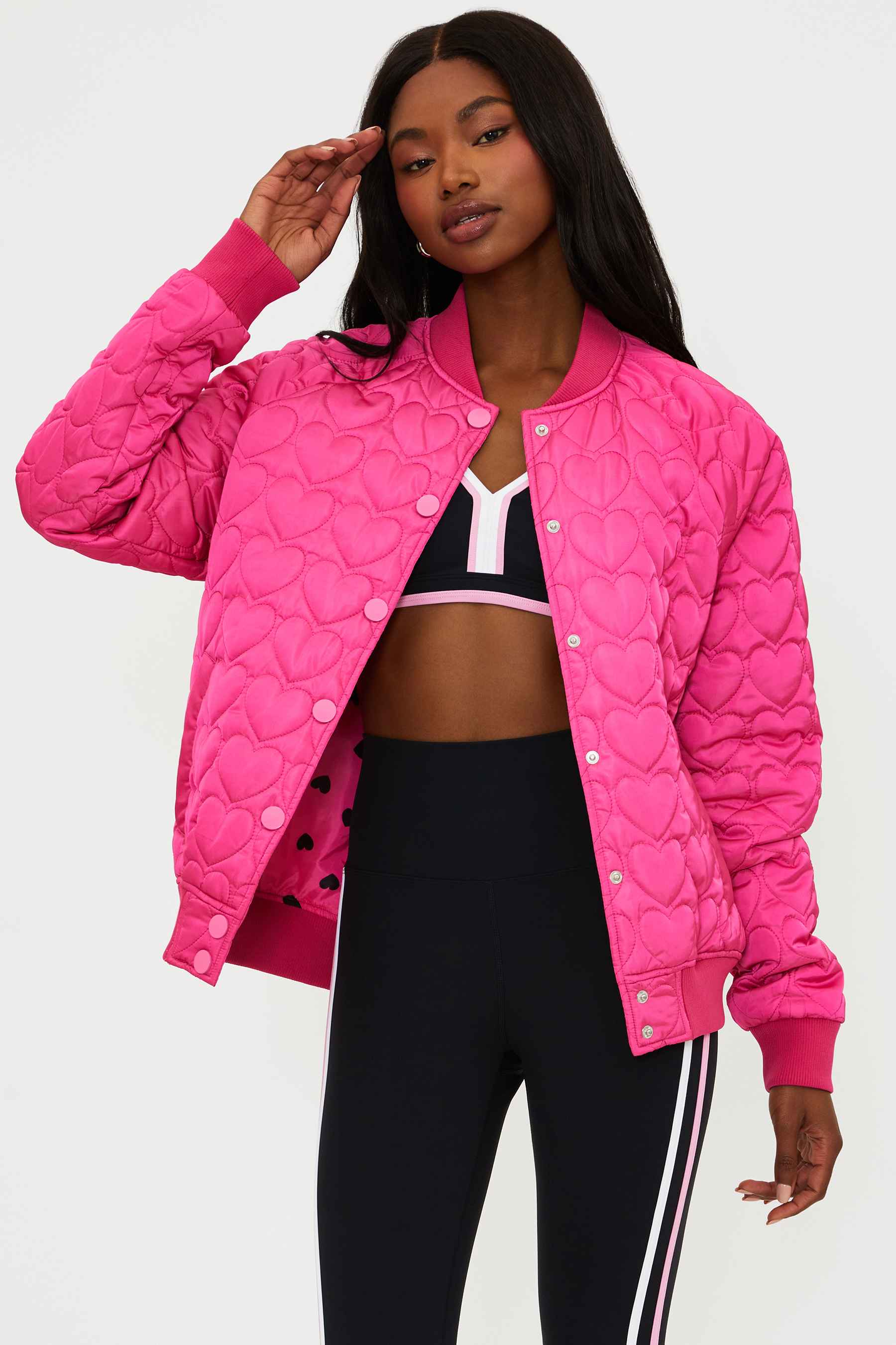 Flight Jacket Fuchsia Heart - Image 3