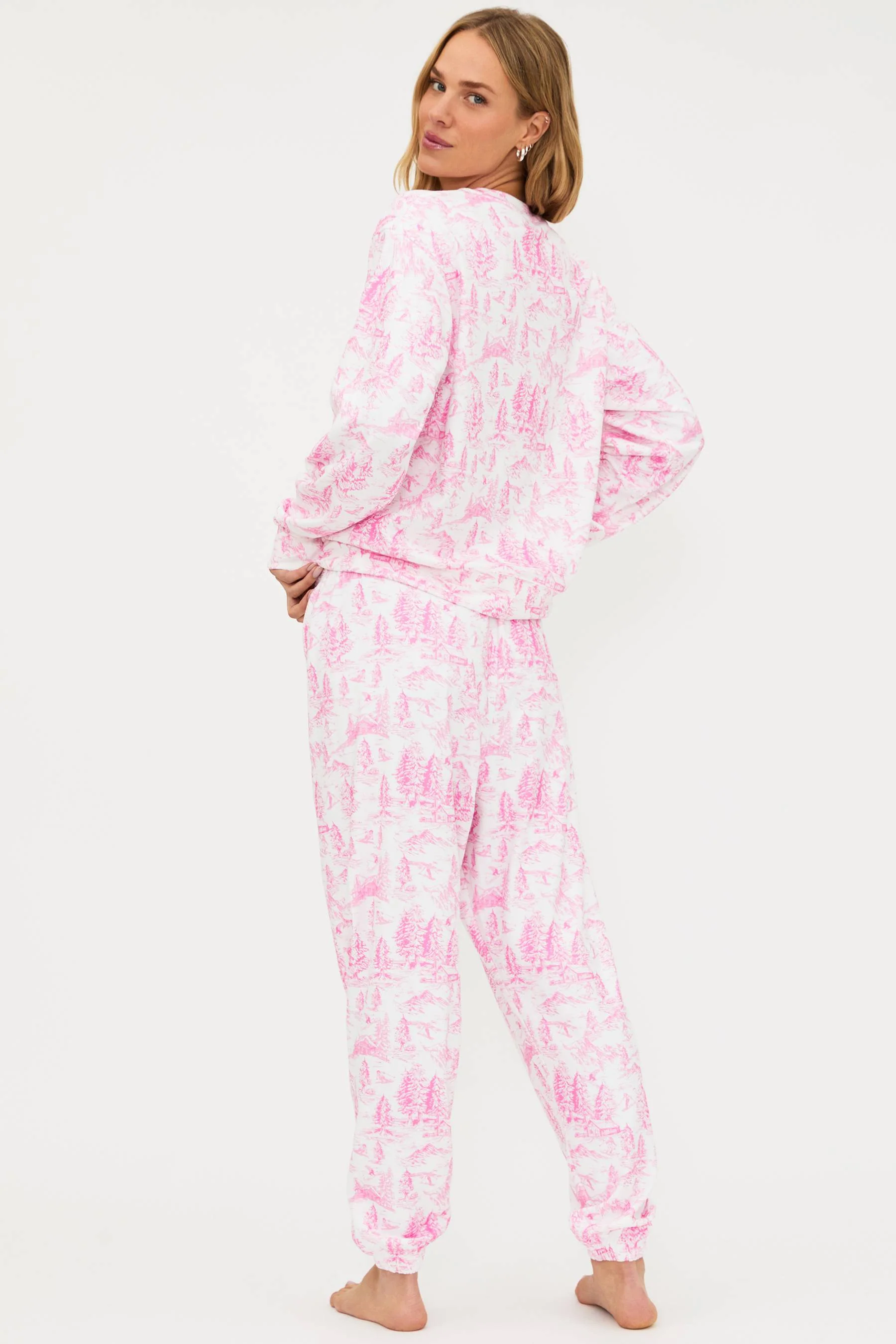 Georgie Pant Powder Pink Toile - Image 8