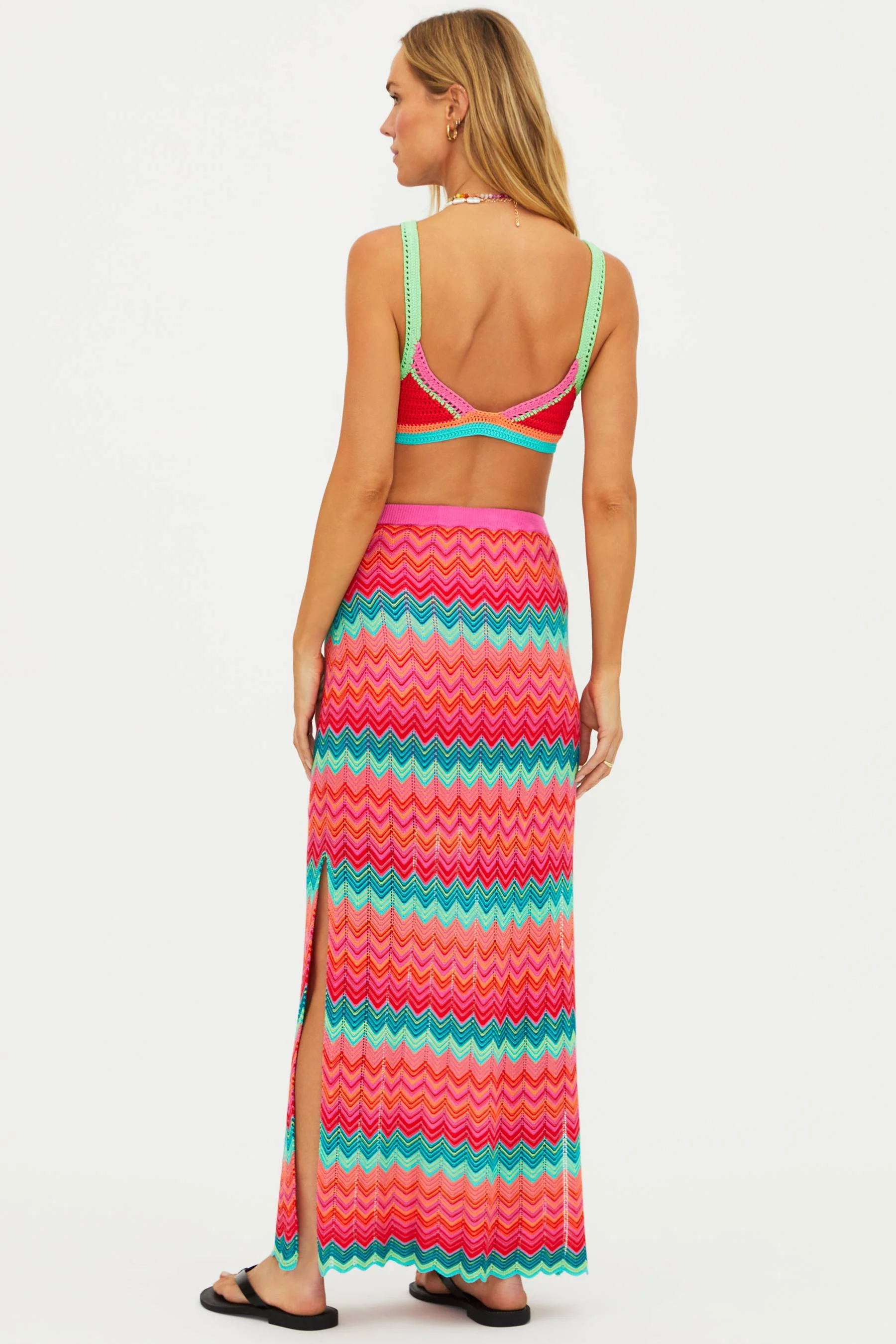 Ivana Skirt Strawberry Ice Chevron - Image 10