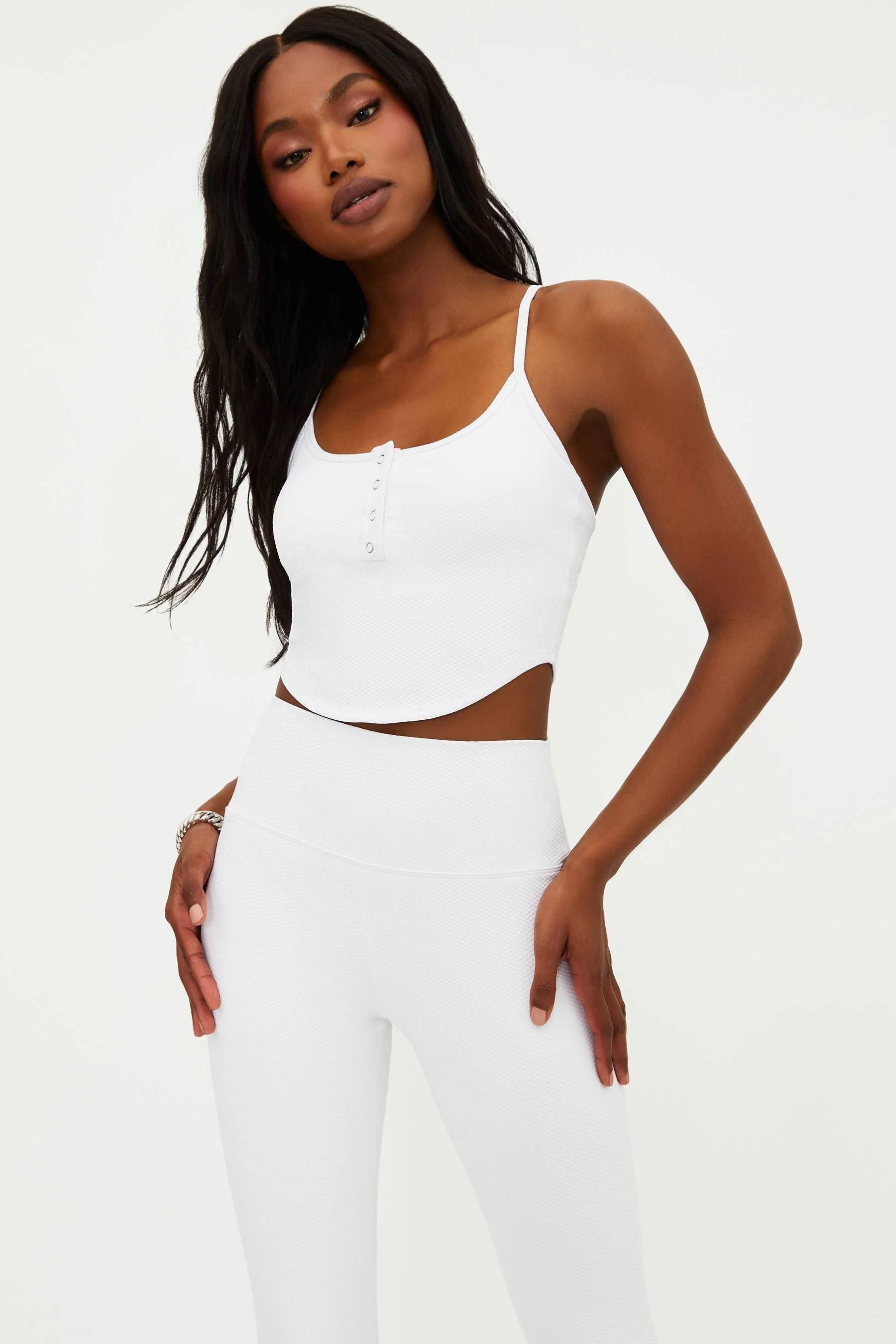 Joelle Top White Waffle - Image 6