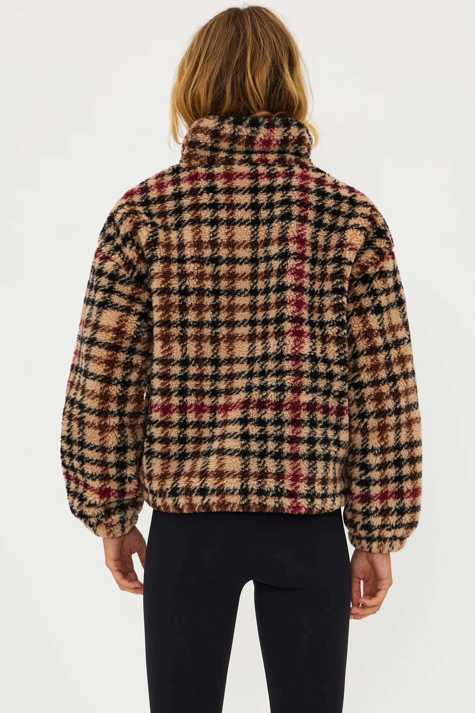 Leona Sherpa Midnight Houndstooth - Image 7