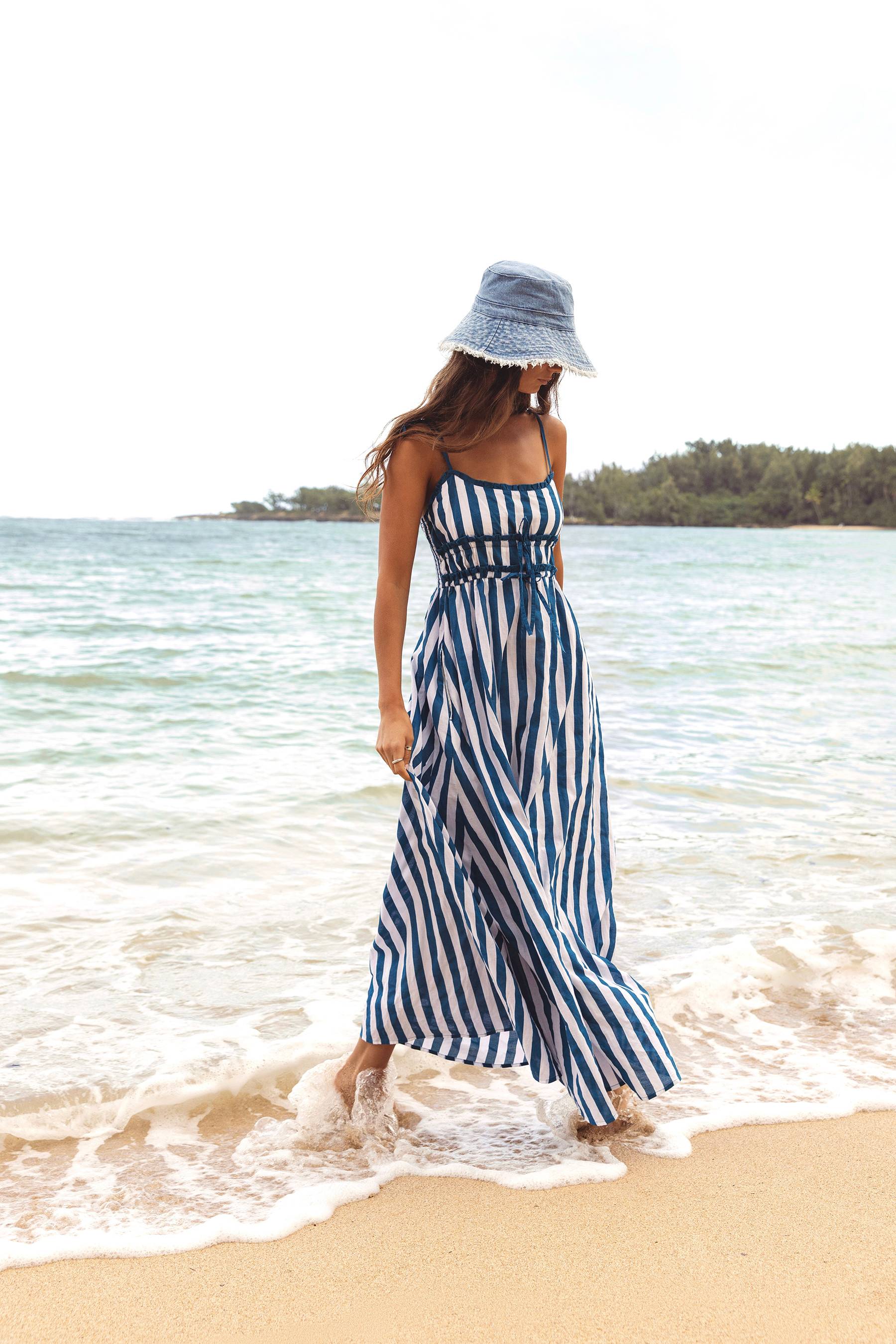 Levie Maxi Dress Twilight Tides Stripes - Image 5