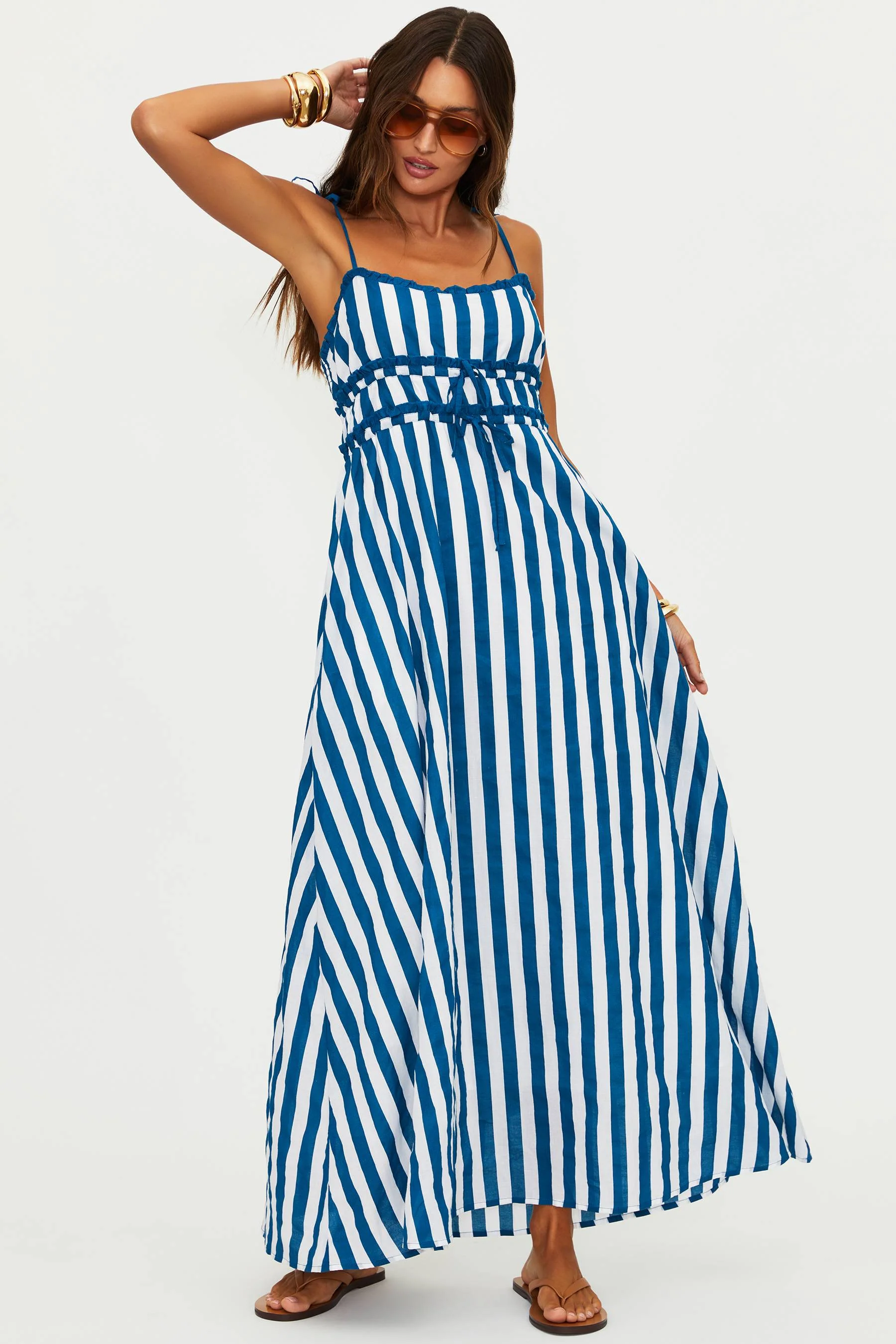 Levie Maxi Dress Twilight Tides Stripes - Image 6
