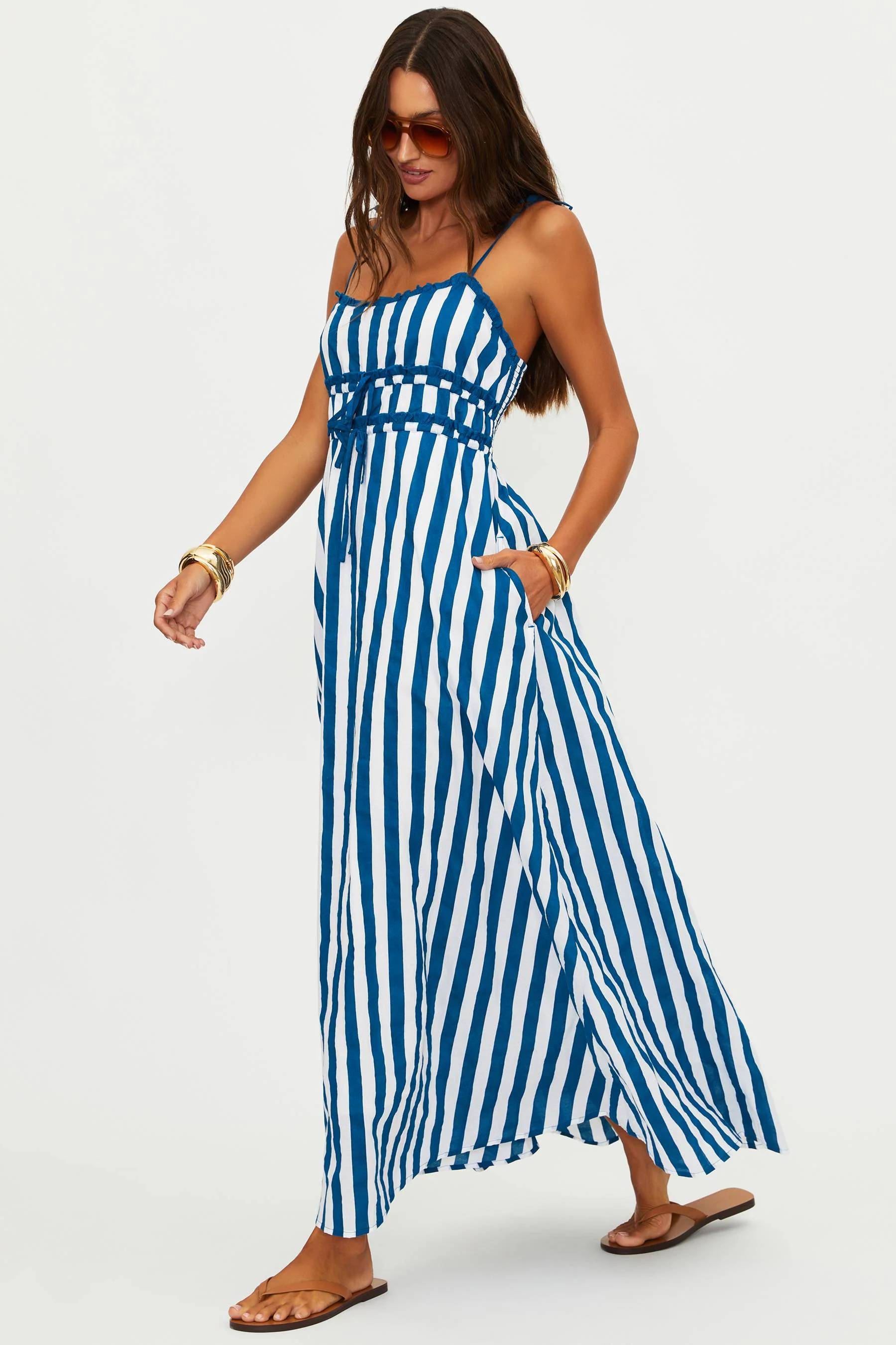 Levie Maxi Dress Twilight Tides Stripes - Image 7