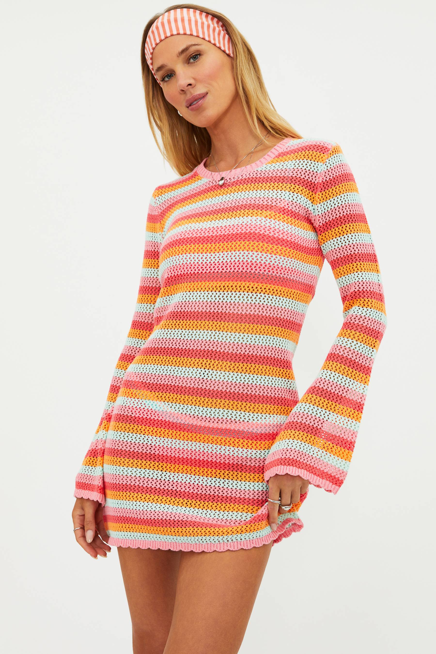 Libbi Dress Guava Jelly Crochet - Image 7