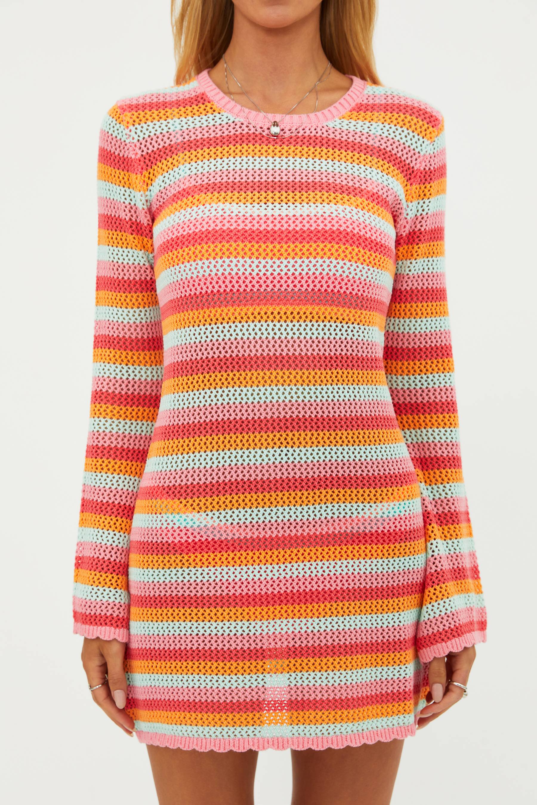 Libbi Dress Guava Jelly Crochet - Image 8