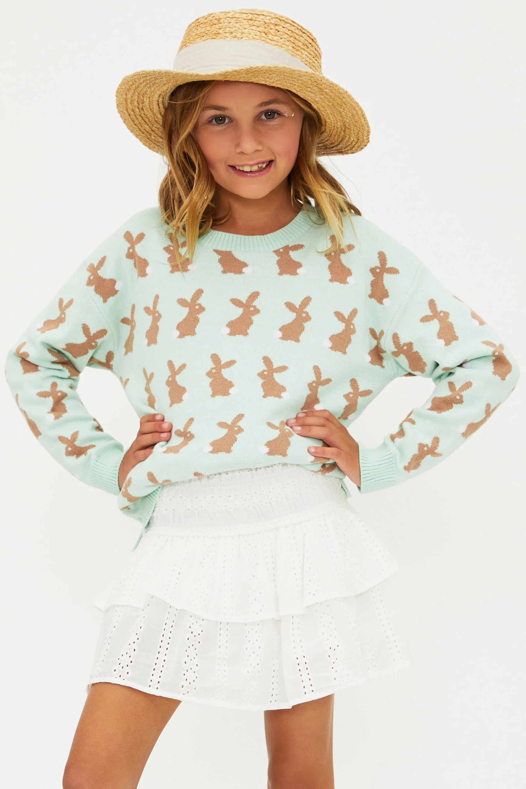 Little Callie Sweater Bunny Tails - Image 5