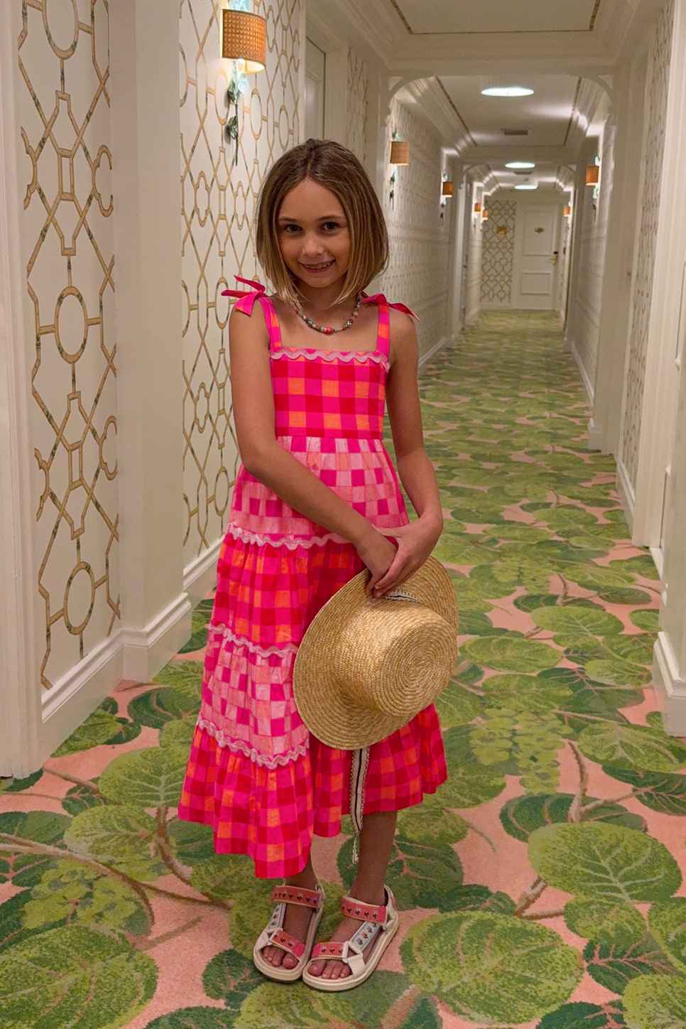 Little Charlotte Dress Sherbet Check - Image 3