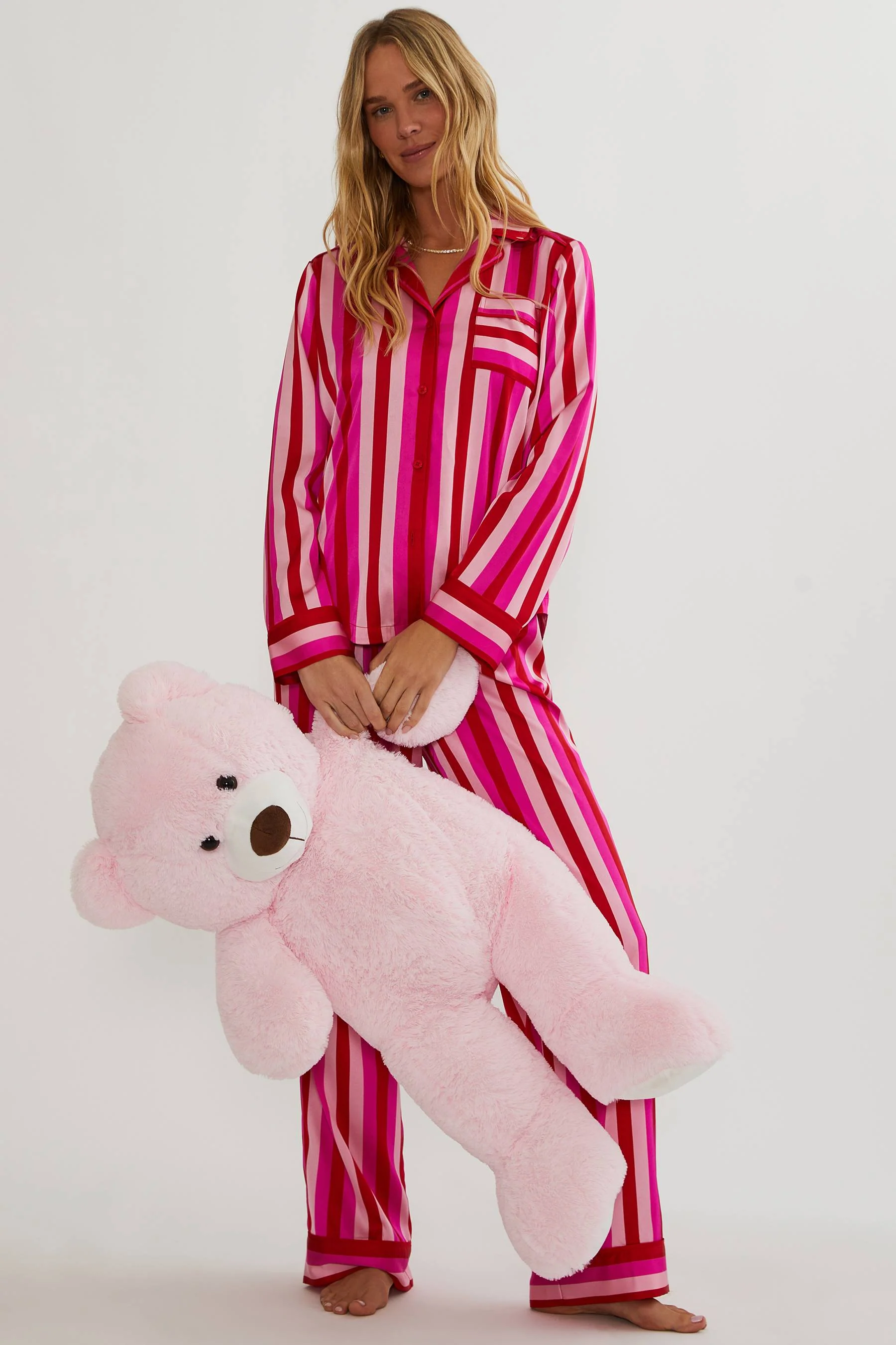 Livy Top & Connie Pant Set Pink & Red Stripe - Image 6