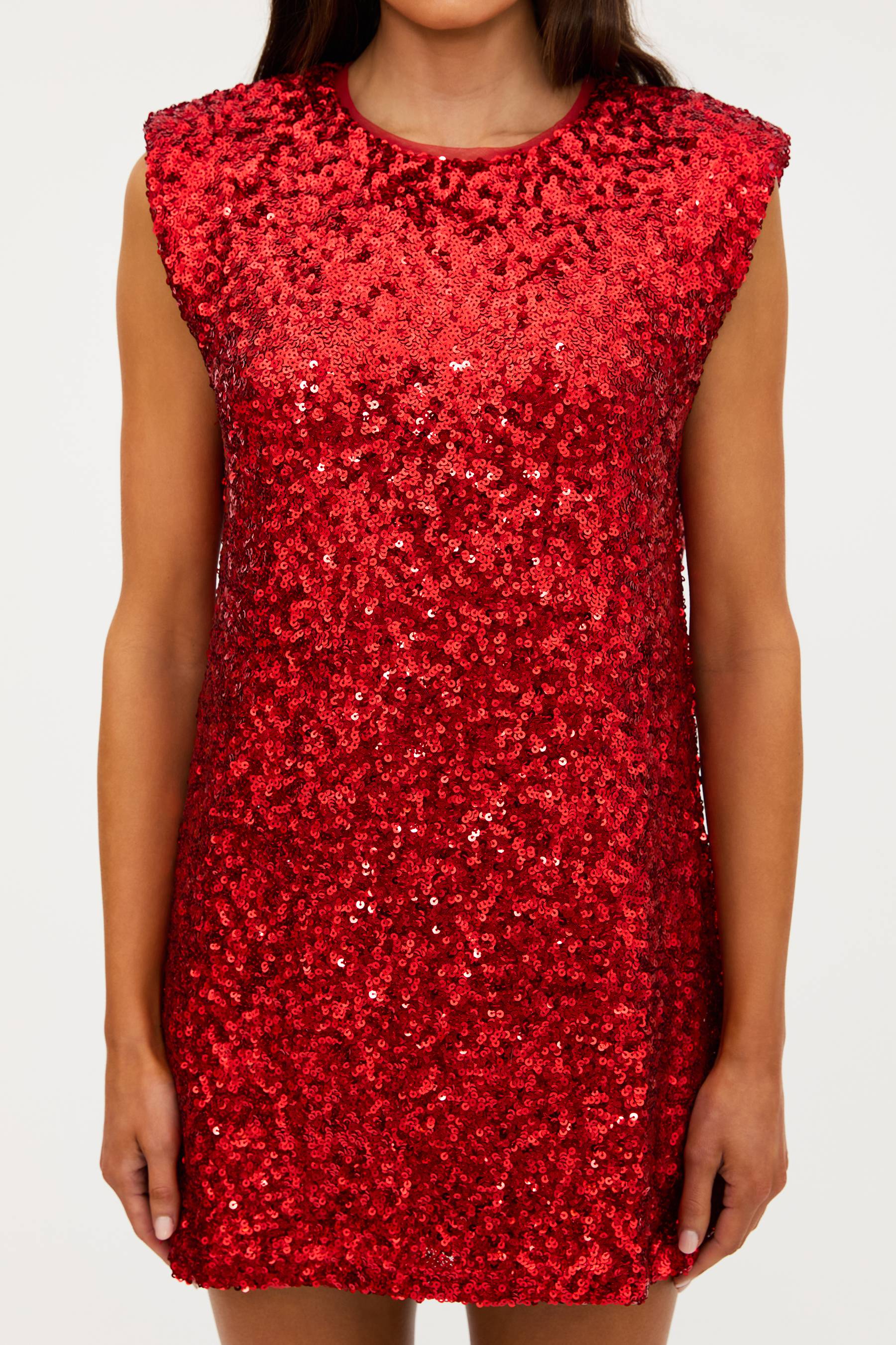 Mirabel Dress Hot Red Sequin - Image 9
