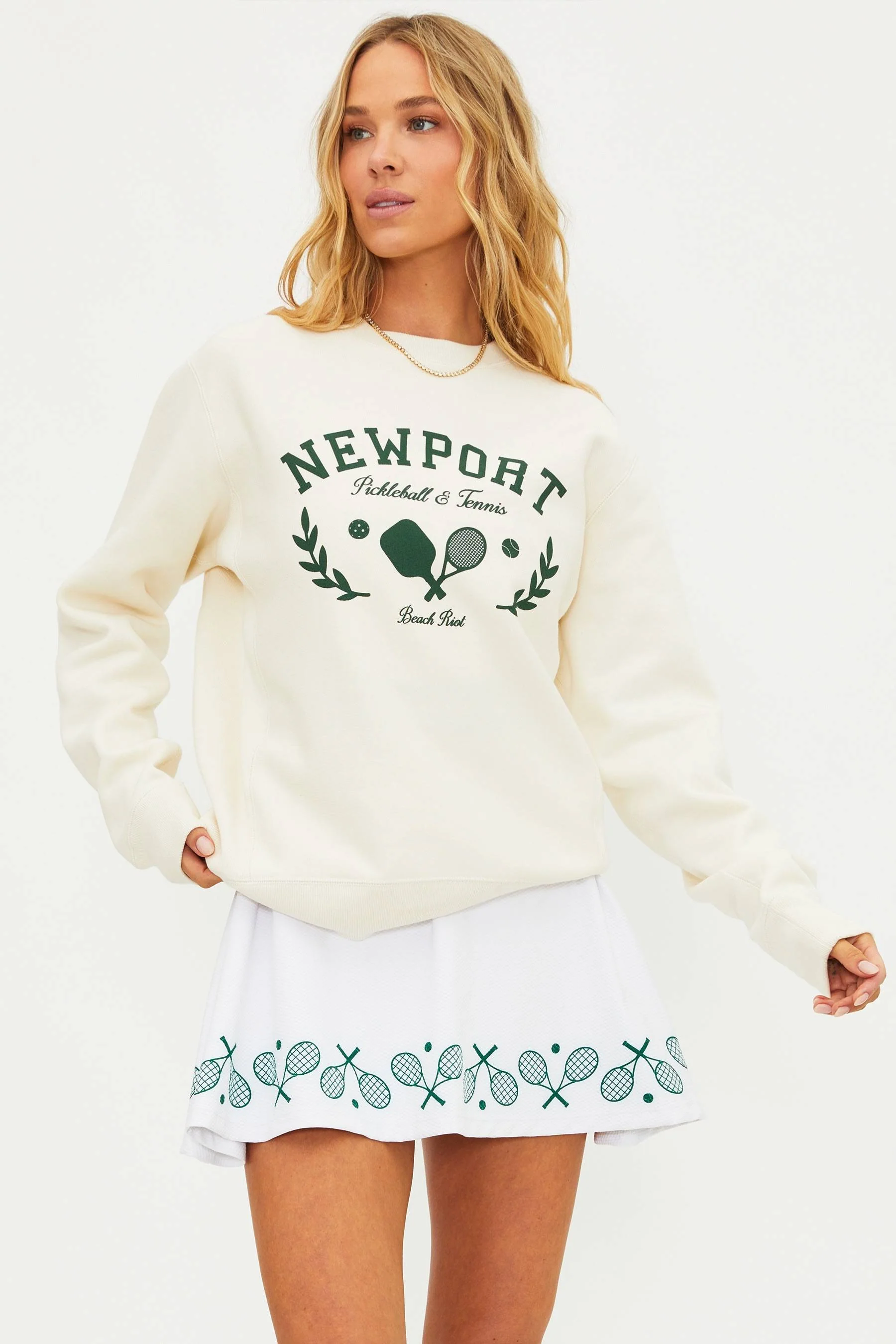 Newport Pickleball & Tennis Club Crewneck Sweatshirt - Image 5
