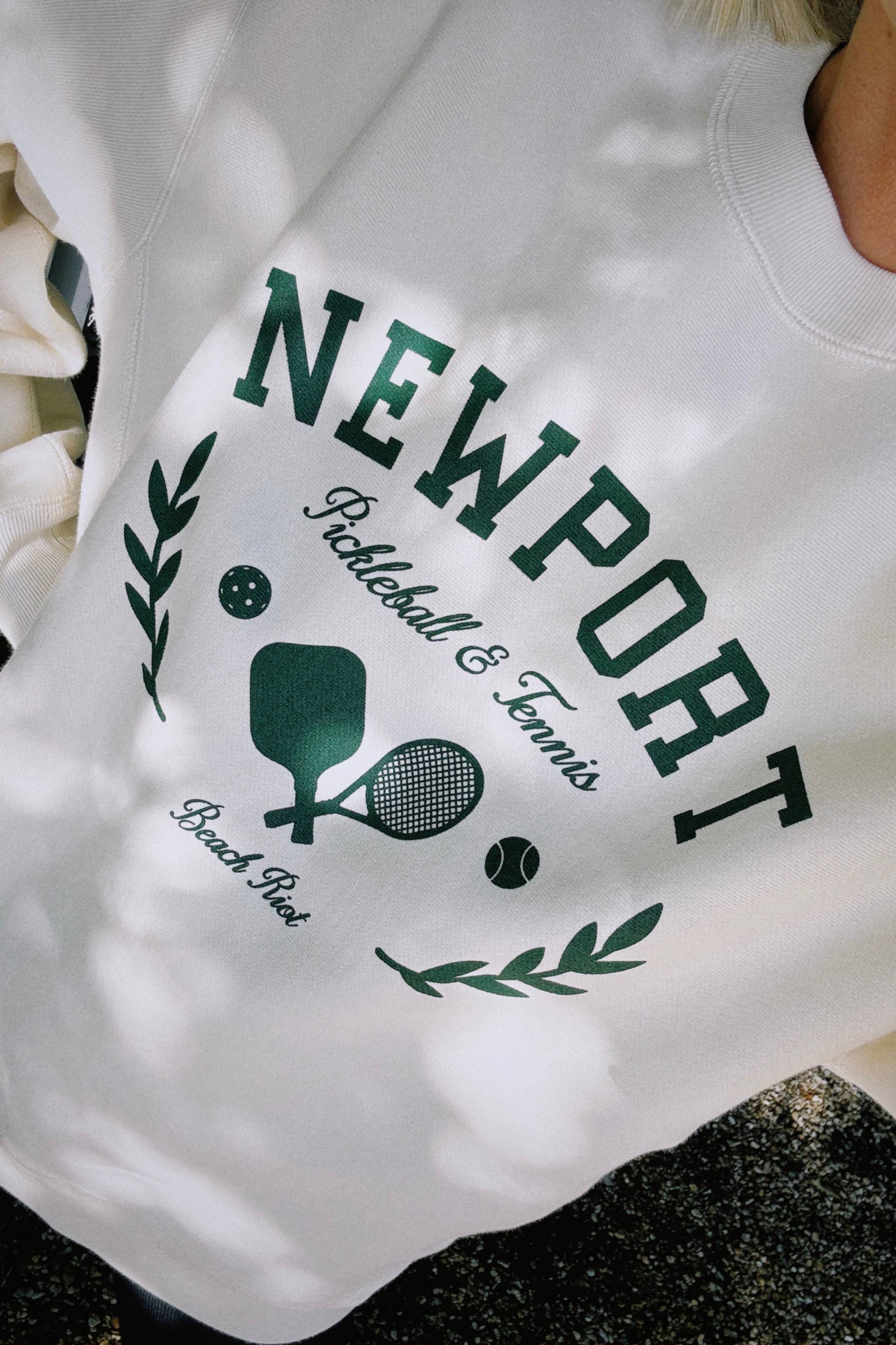 Newport Pickleball & Tennis Club Crewneck Sweatshirt - Image 7