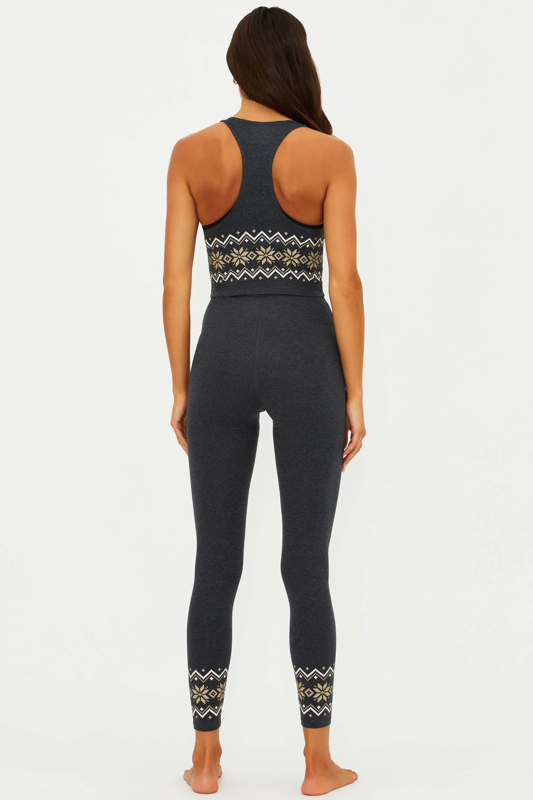 Piper Legging Fairisle Charcoal Heather - Image 6