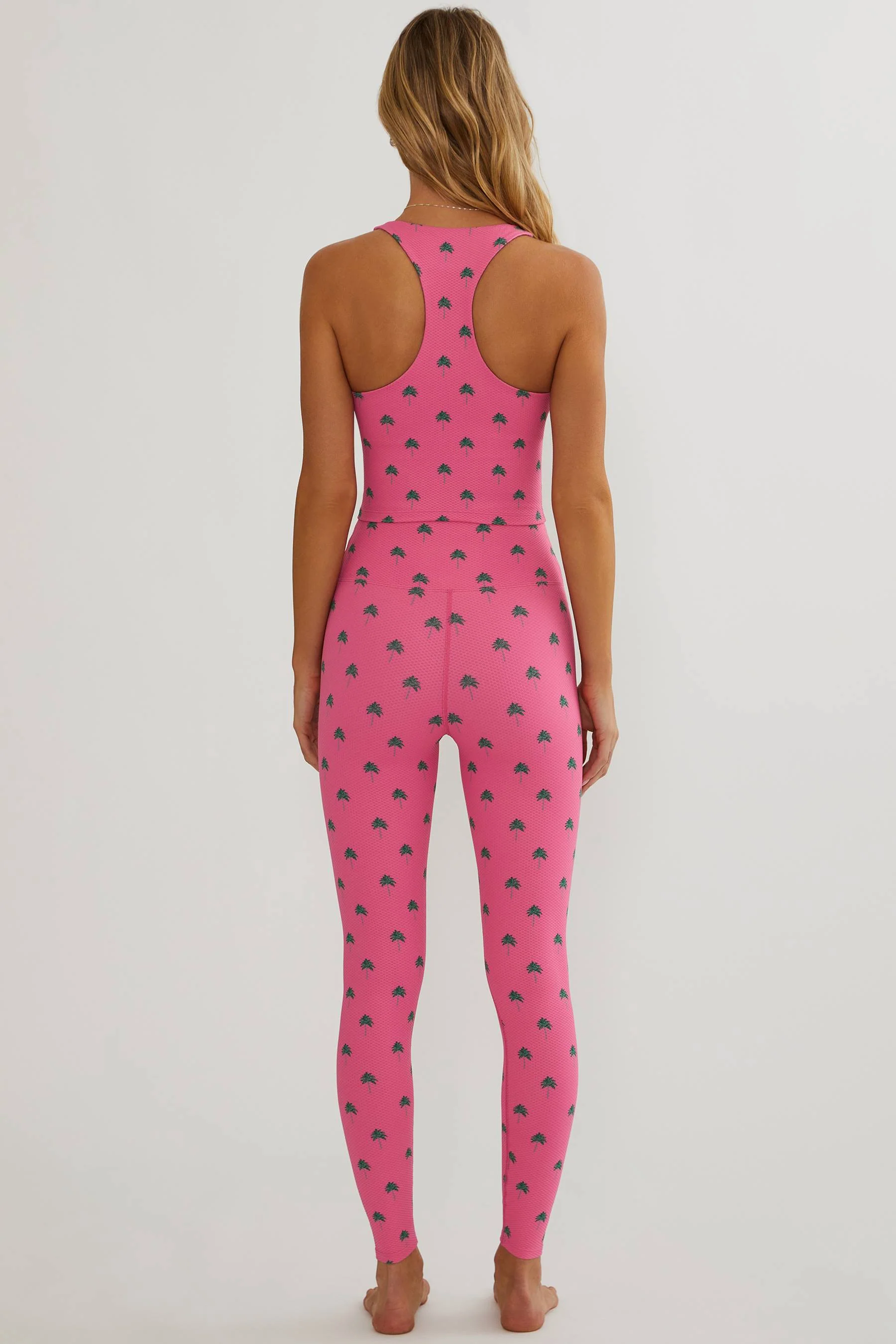 Piper Legging Flamingo Fronds Waffle - Image 5