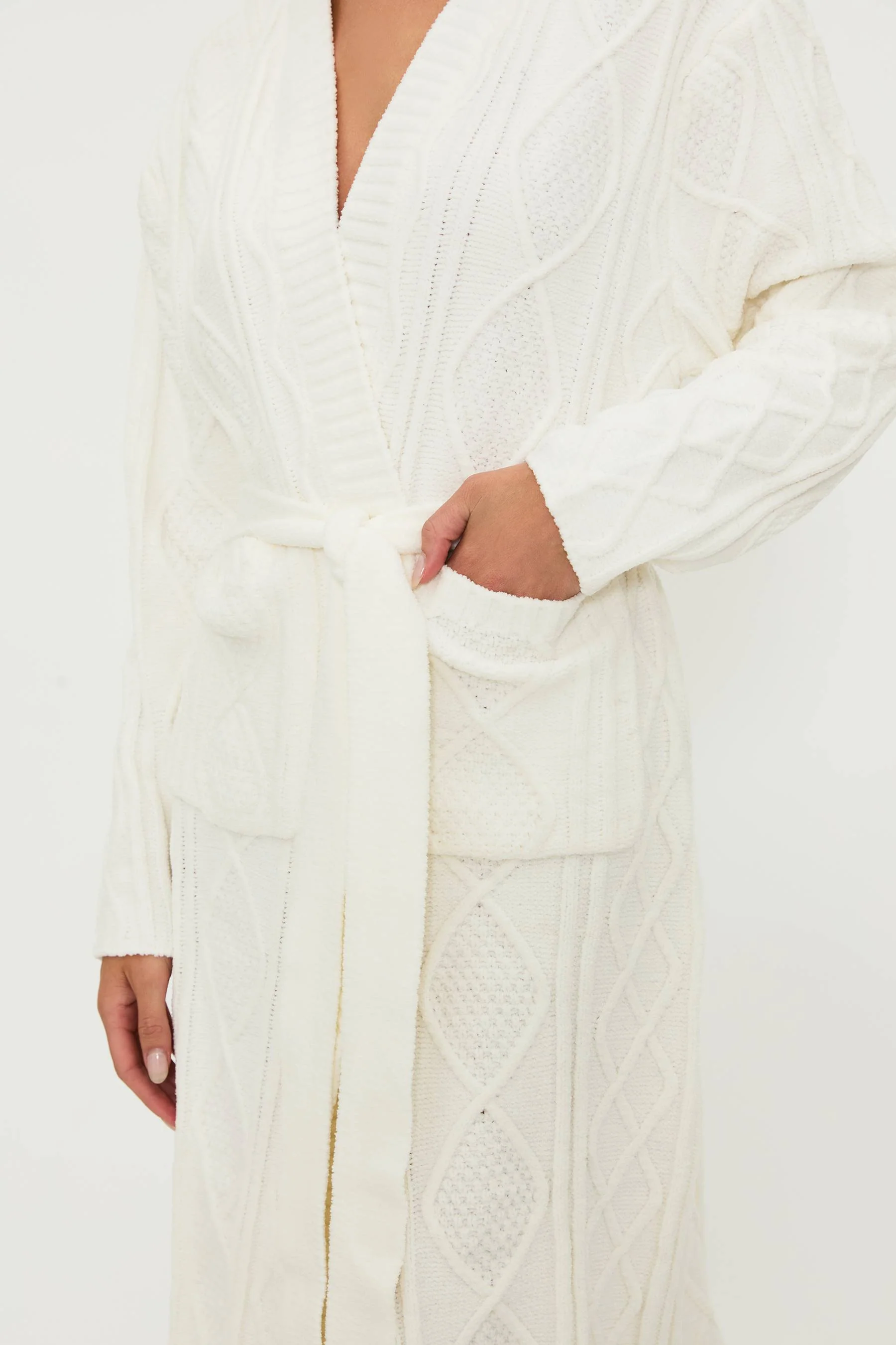 Rinna Robe Cream Cable - Image 6