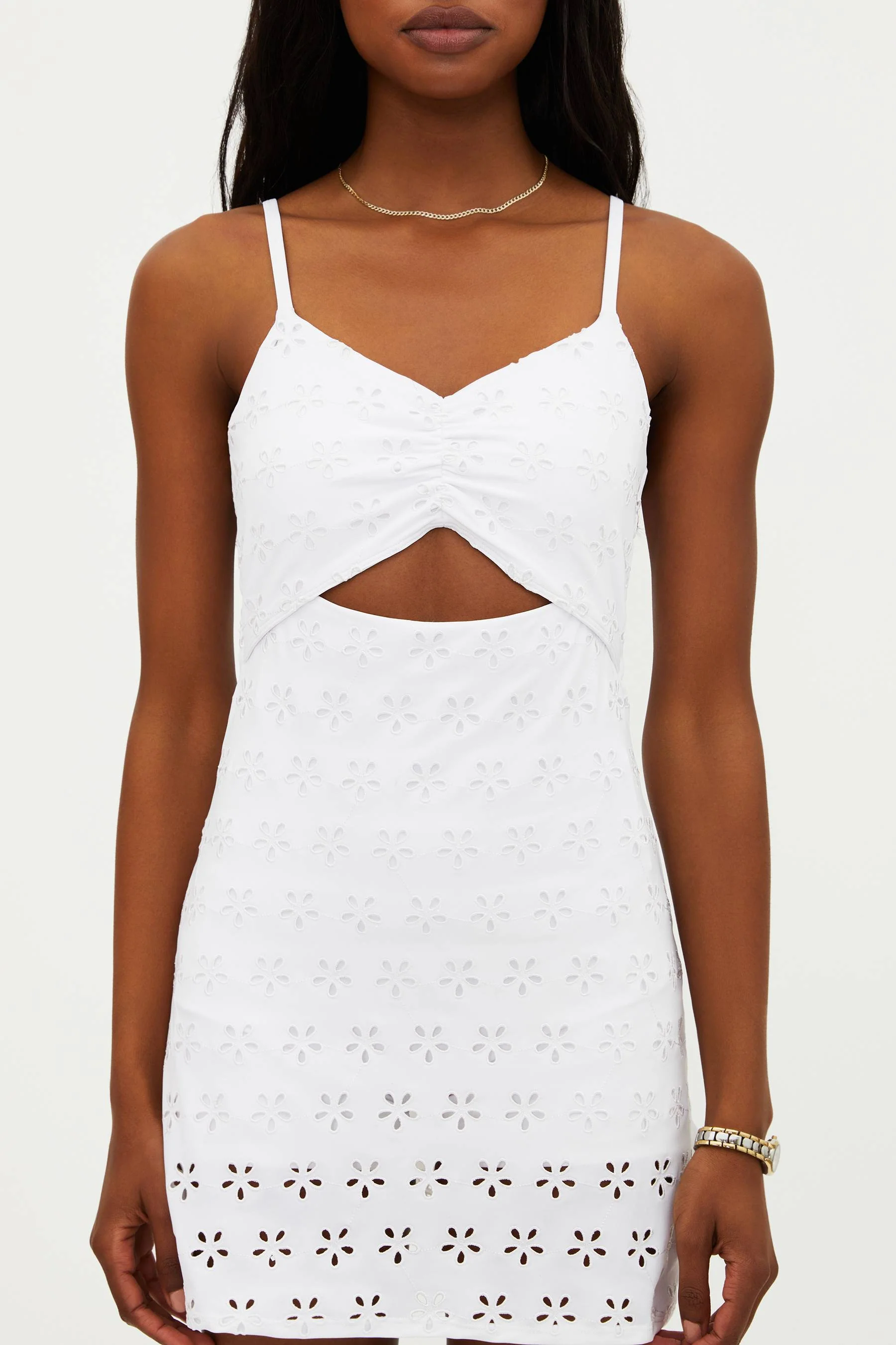 Sloane Dress White Magnolia Eyelet - Image 6