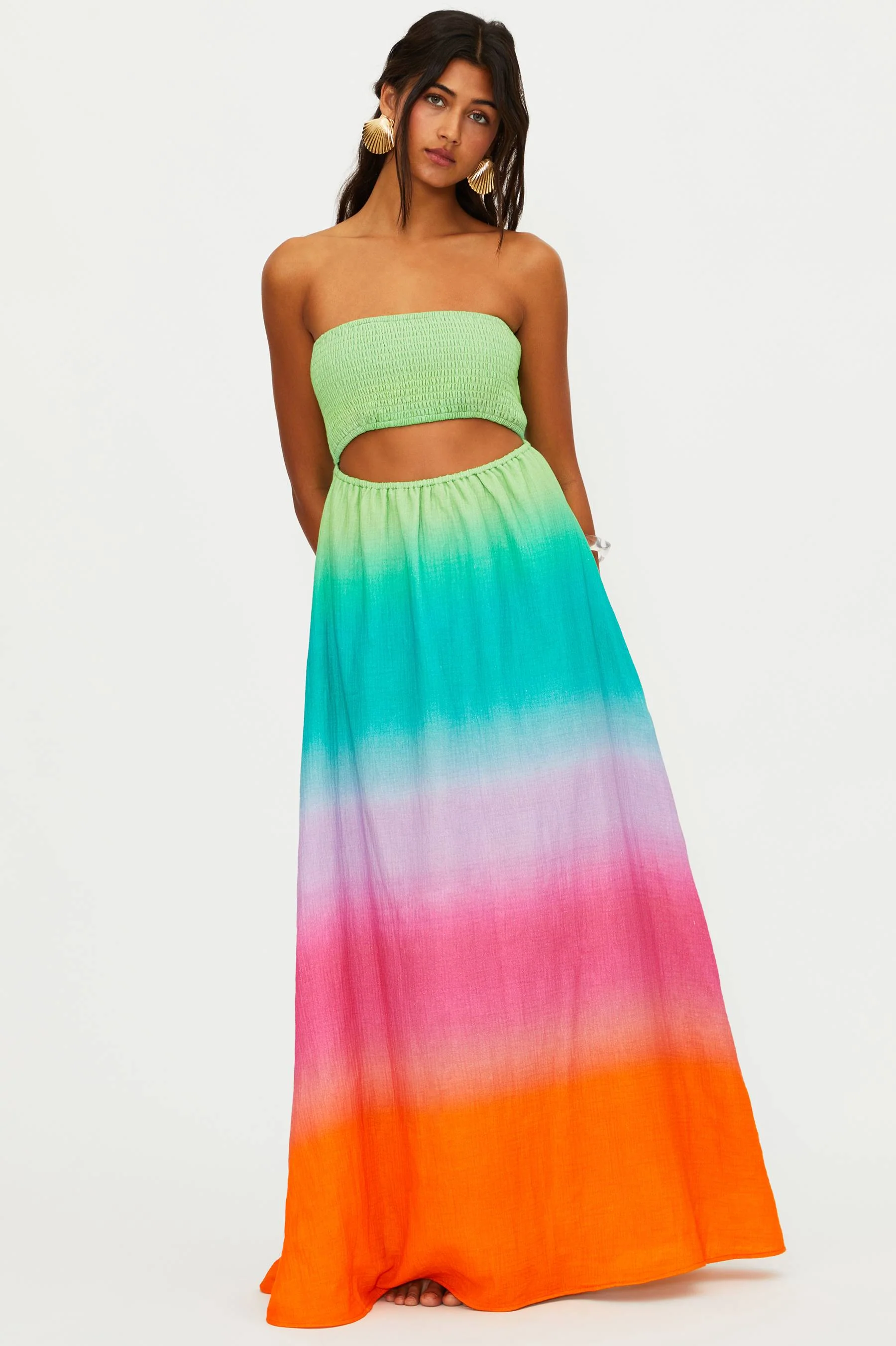Yula Dress Technicolor Ombre - Image 3