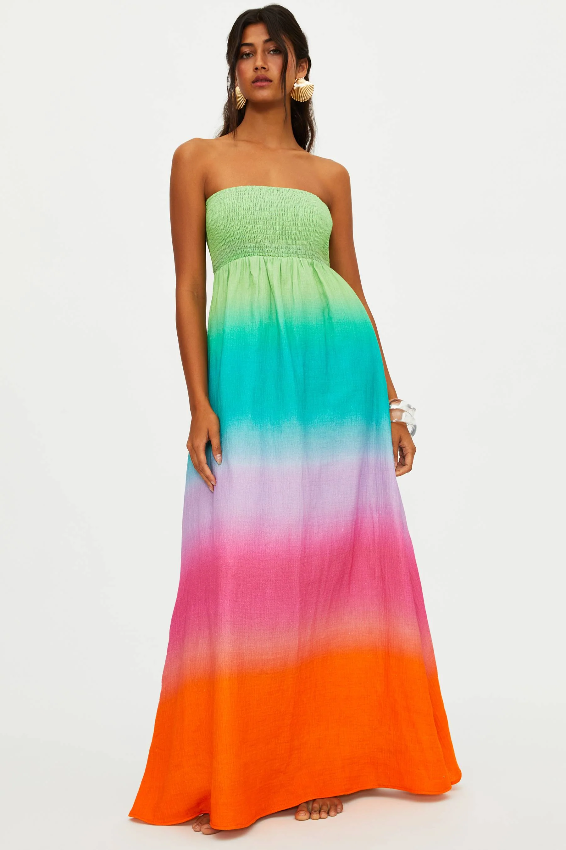 Yula Dress Technicolor Ombre - Image 4